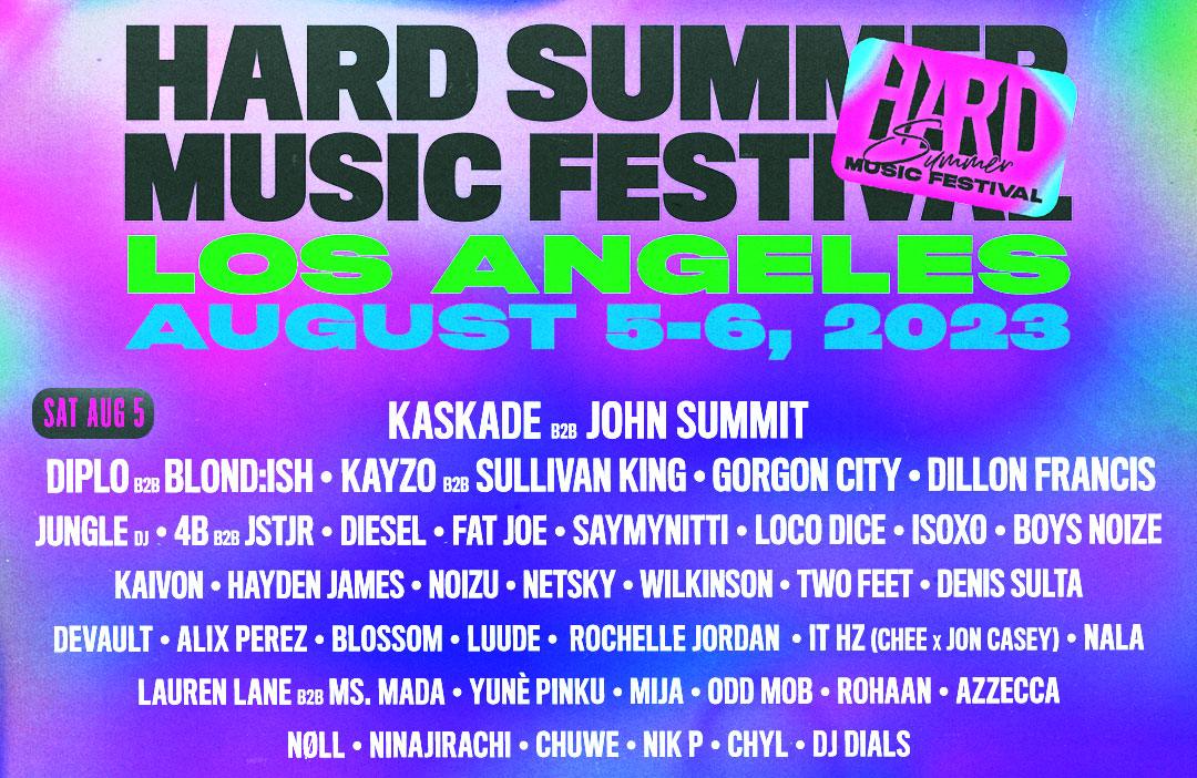 HARD Summer: Additional Names Added to 2023 Lineup - Electric Family