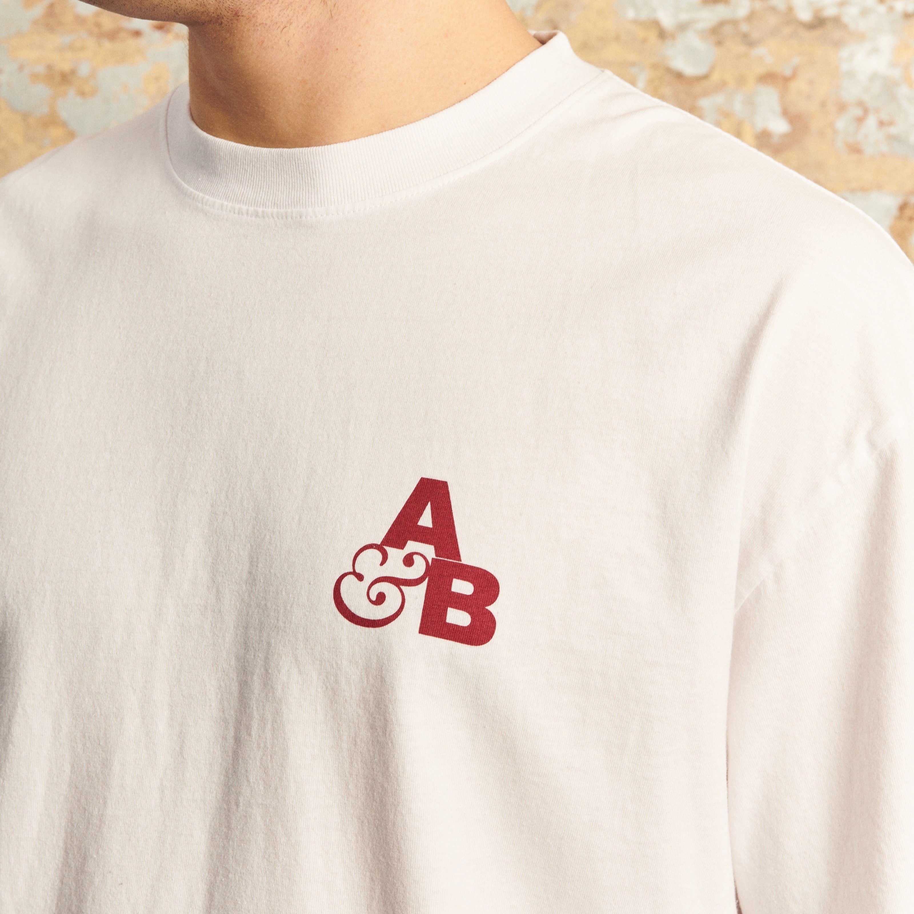 Above & Beyond Above & Beyond Logo Tee / White & Red Tee Above & Beyond Logo Tee / White & Red - S