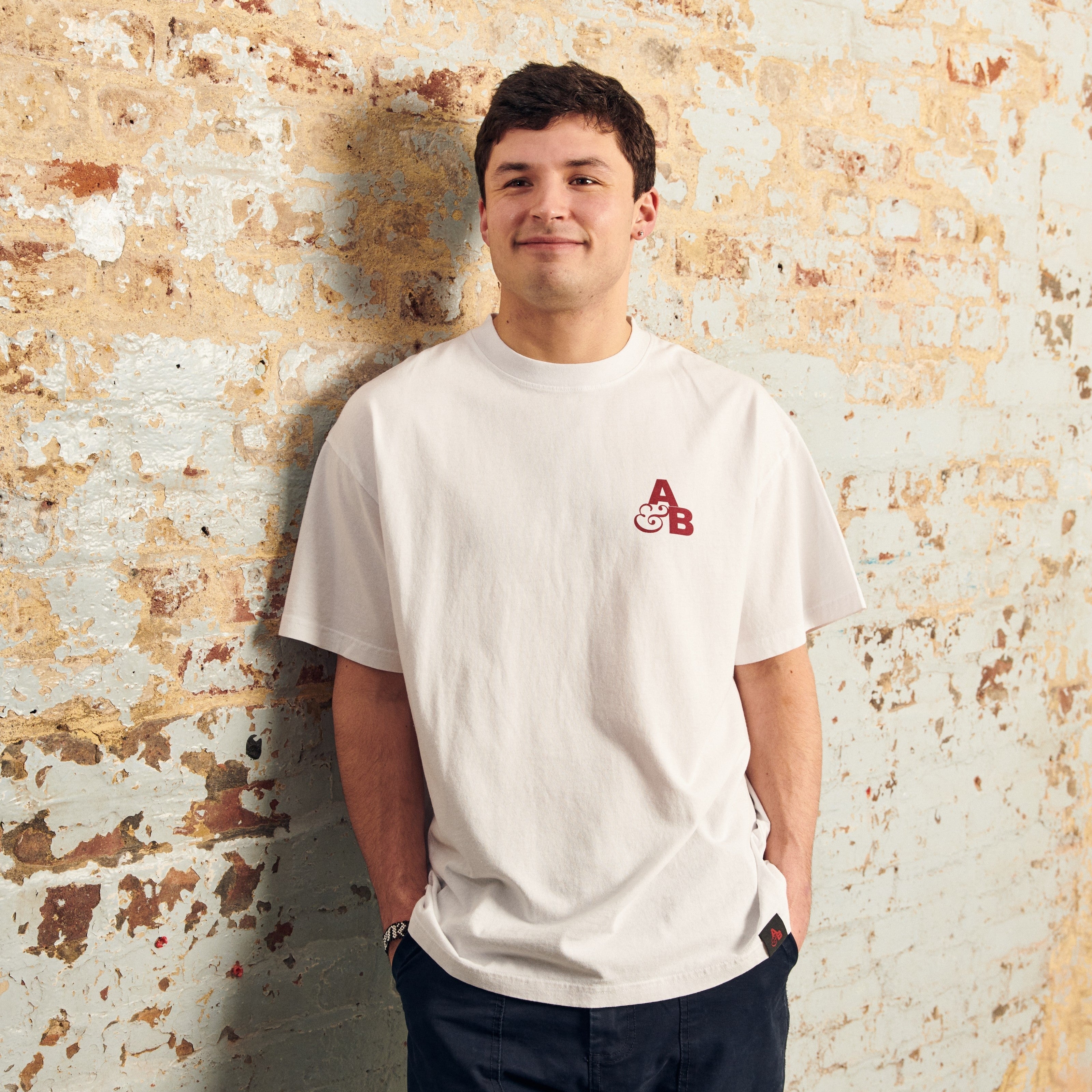 Above & Beyond Above & Beyond Logo Tee / White & Red Tee Above & Beyond Logo Tee / White & Red - S