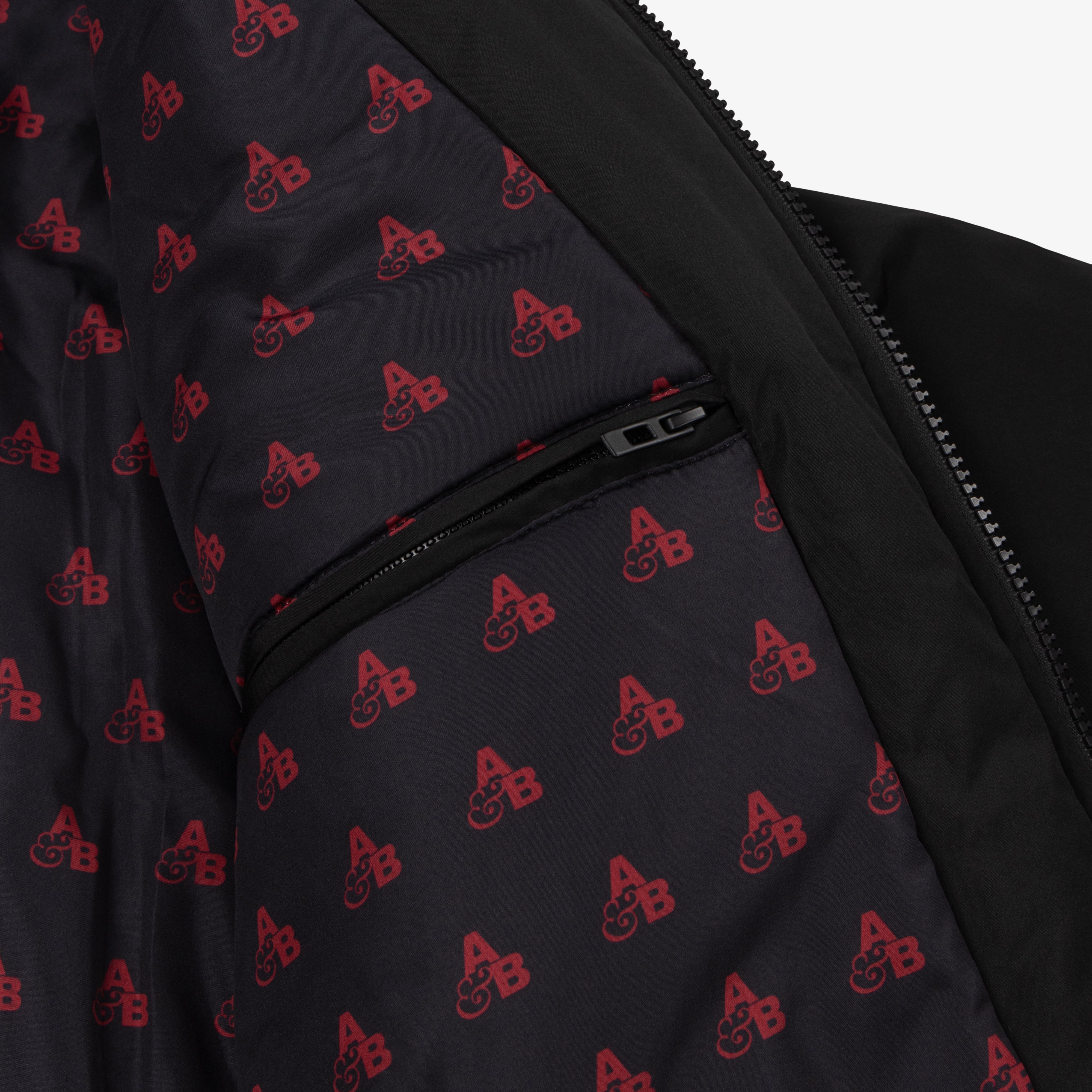 Above & Beyond Above & Beyond Bomber Jacket / Black & Maroon Bomber Jacket Above & Beyond Bomber Jacket / Black & Maroon - S