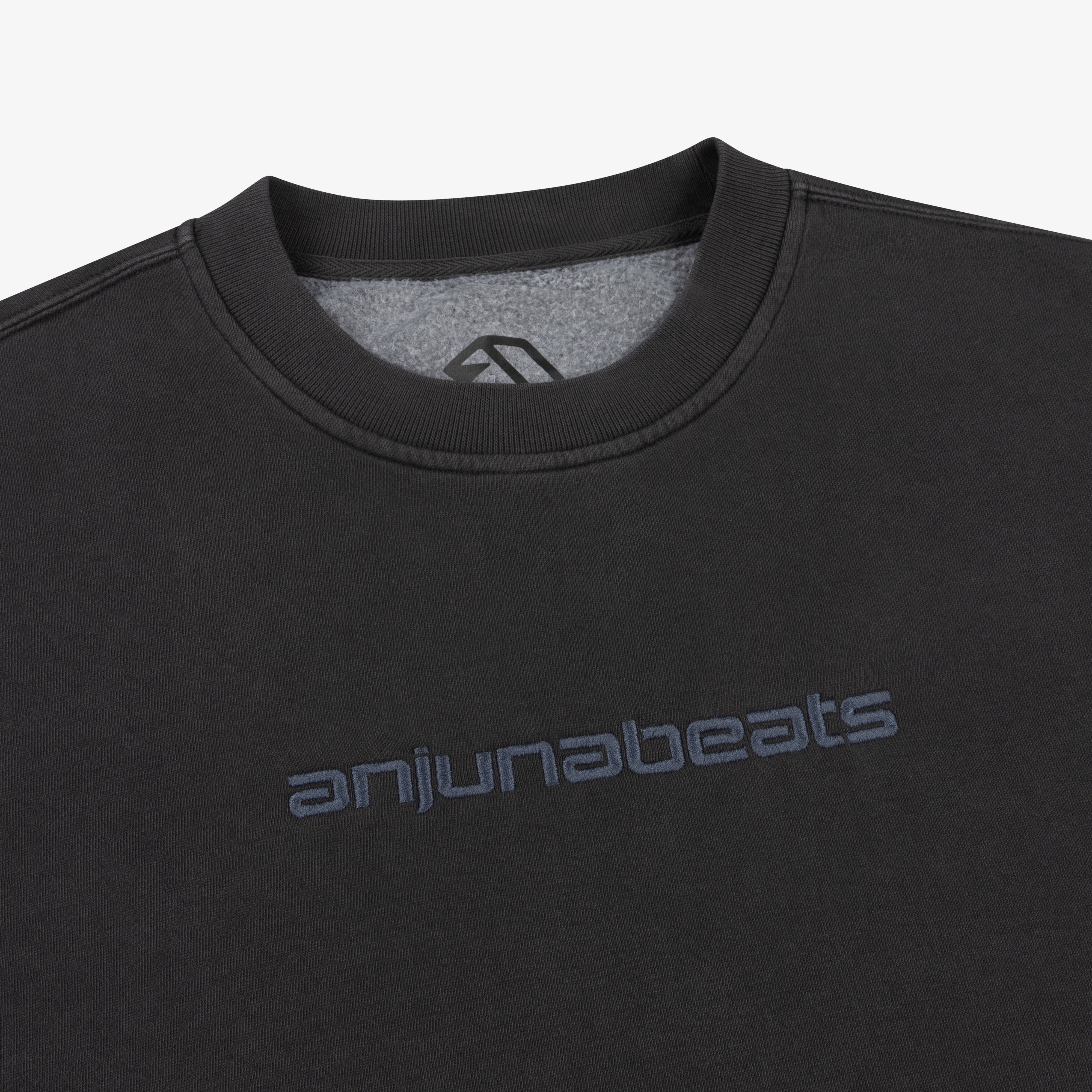 Anjunabeats Anjunabeats Heritage Sweatshirt / Faded Black Crewneck Sweater Anjunabeats Heritage Sweatshirt / Faded Black - S