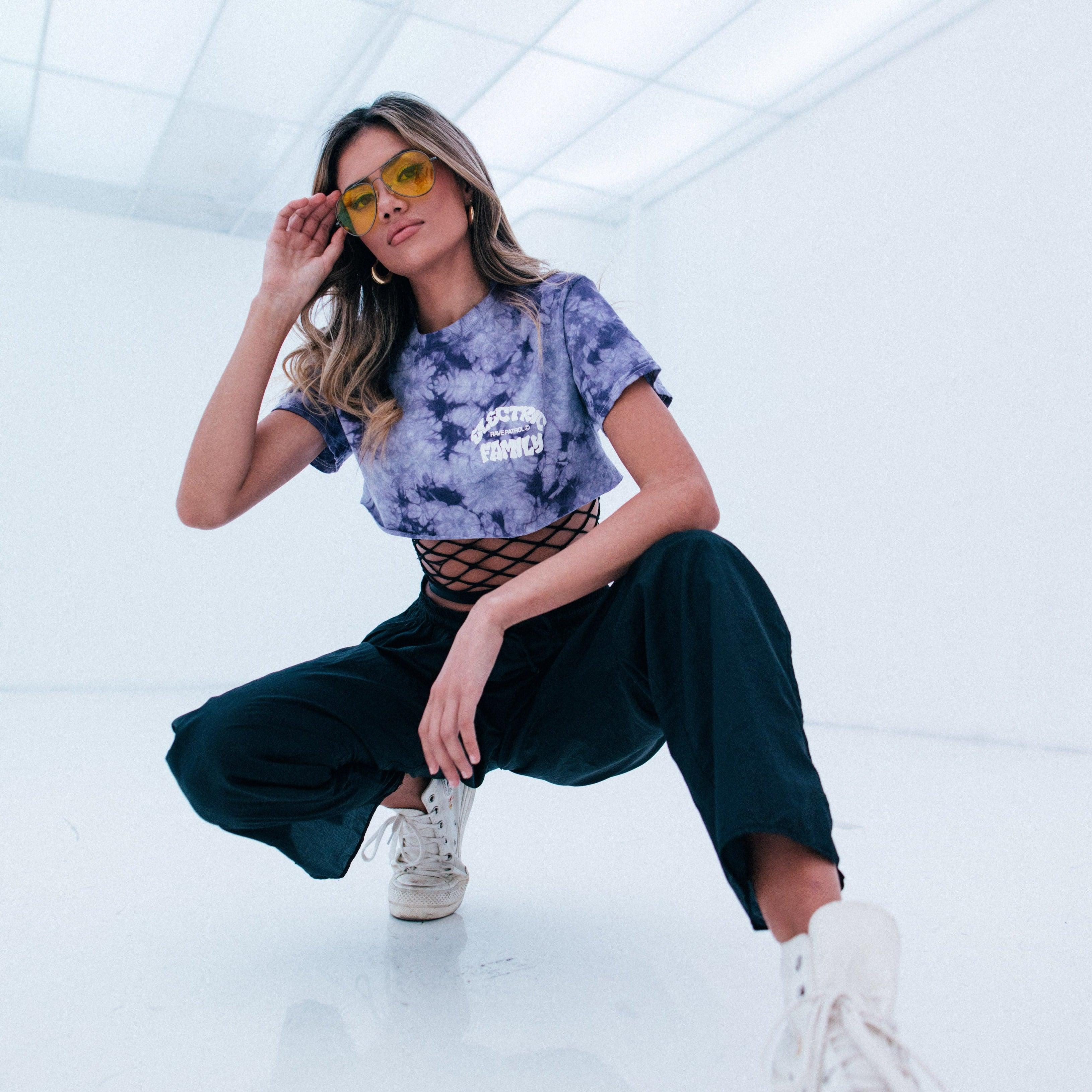 Electric Family Rave Patrol Tie Dye Tee - Tee Rave Patrol Tie Dye Tee - S