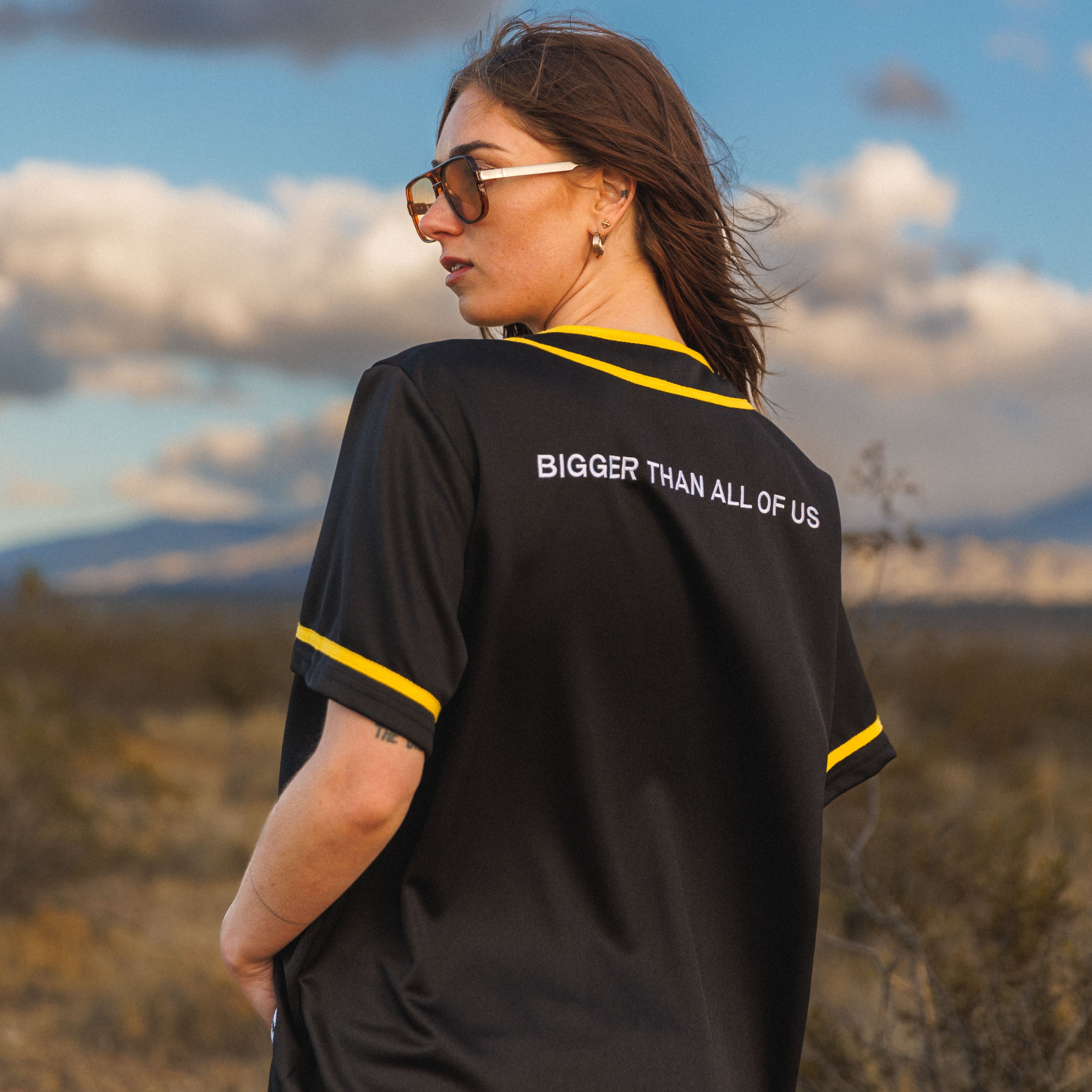 Above & Beyond 'Bigger Than All Of Us' Baseball Jersey Baseball Jersey 'Bigger Than All Of Us' Baseball Jersey - S