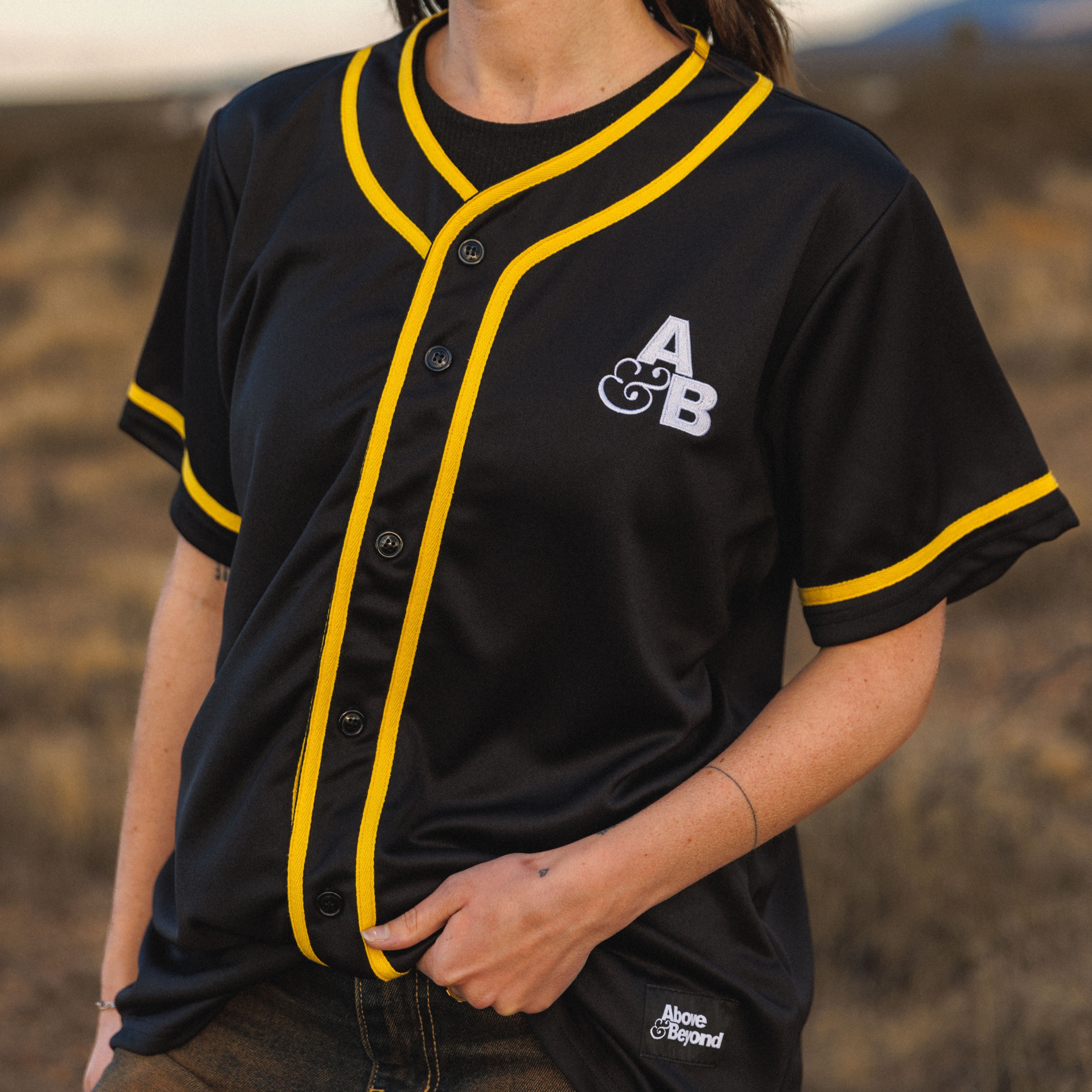 Above & Beyond 'Bigger Than All Of Us' Baseball Jersey Baseball Jersey 'Bigger Than All Of Us' Baseball Jersey - S