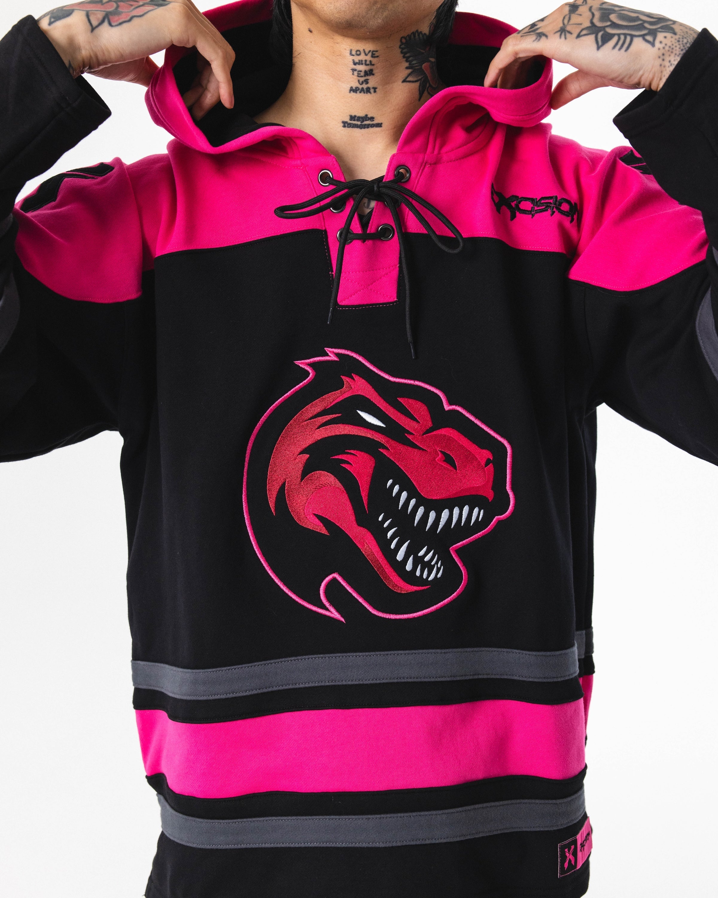 Lacer Hockey Hoodie - Pink - Excision