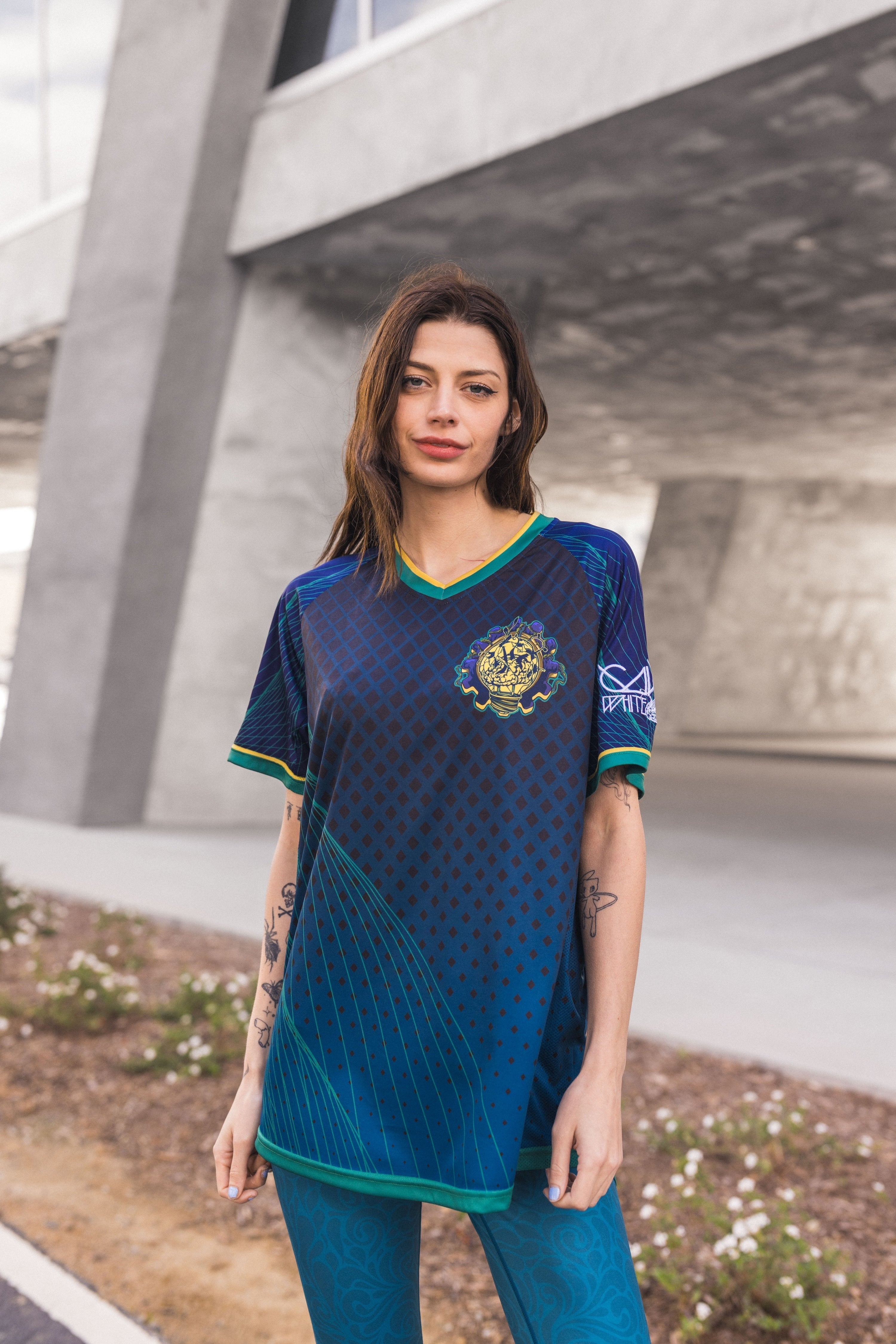 Ganja White Night Bassline 2.0 Soccer Jersey Soccer Jersey Bassline 2.0 Soccer Jersey - S