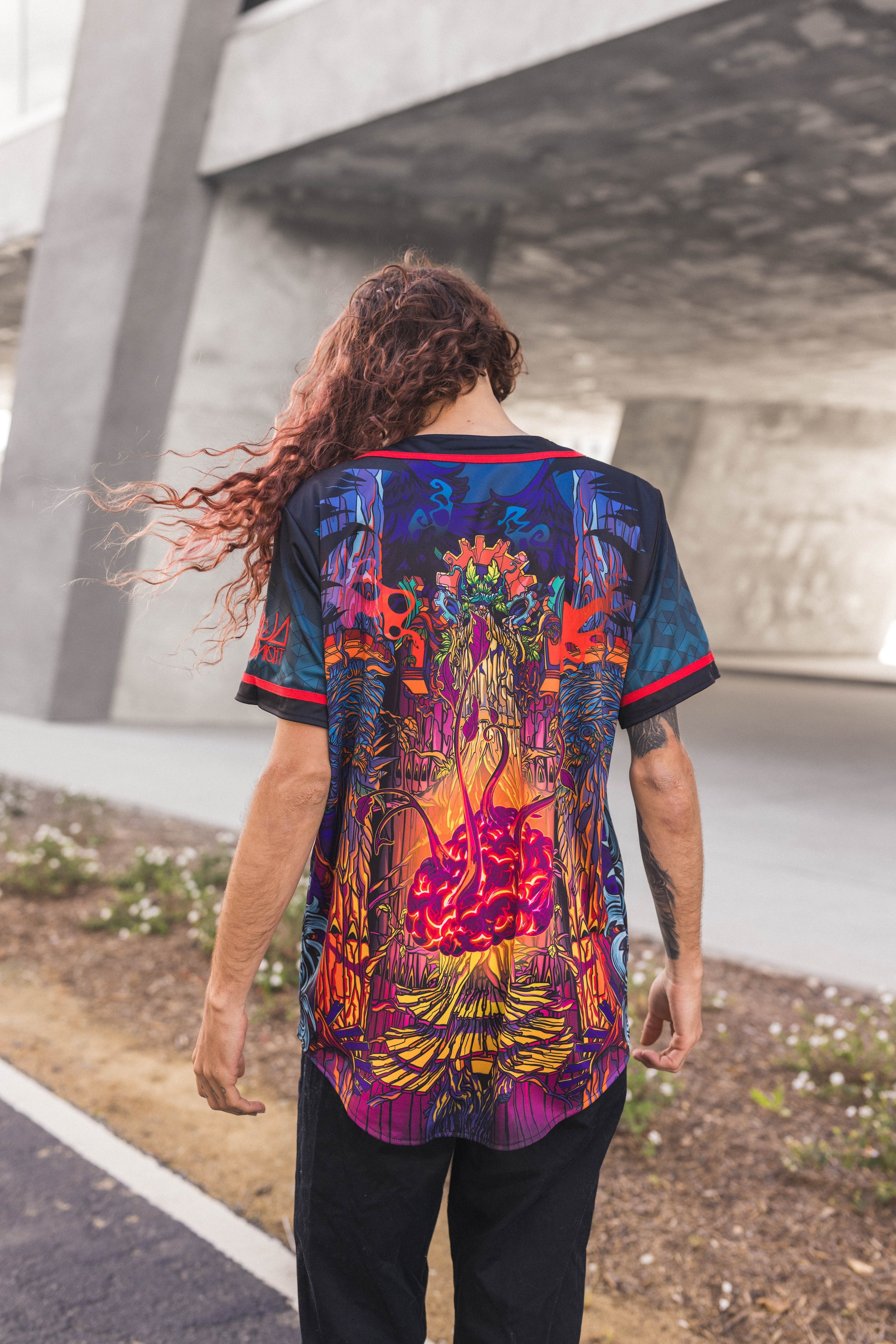 Ganja White Night Bassline 2.0 Reversible Baseball Jersey Baseball Jersey Bassline 2.0 Reversible Baseball Jersey - XS