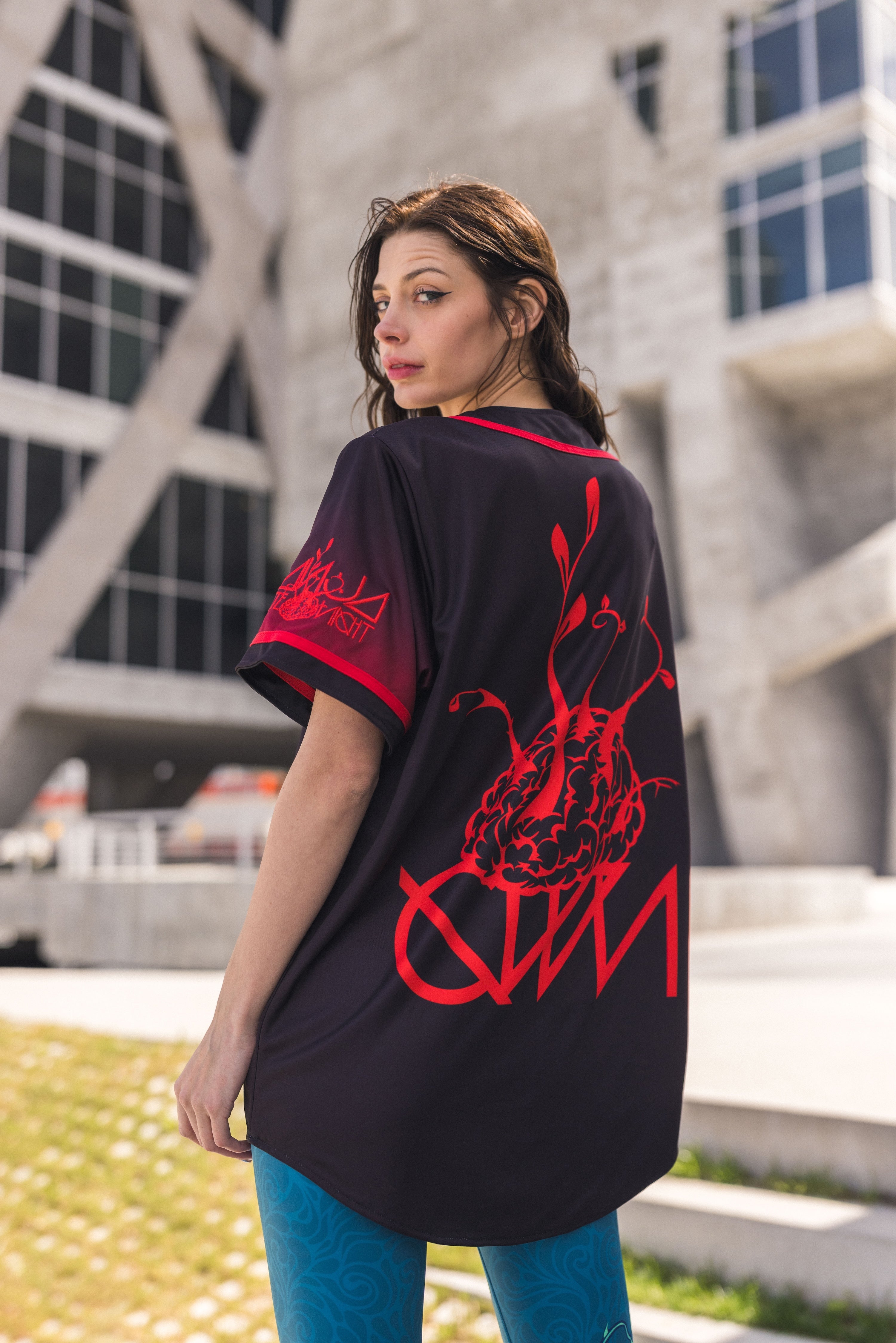 Ganja White Night Bassline 2.0 Reversible Baseball Jersey Baseball Jersey Bassline 2.0 Reversible Baseball Jersey - XS