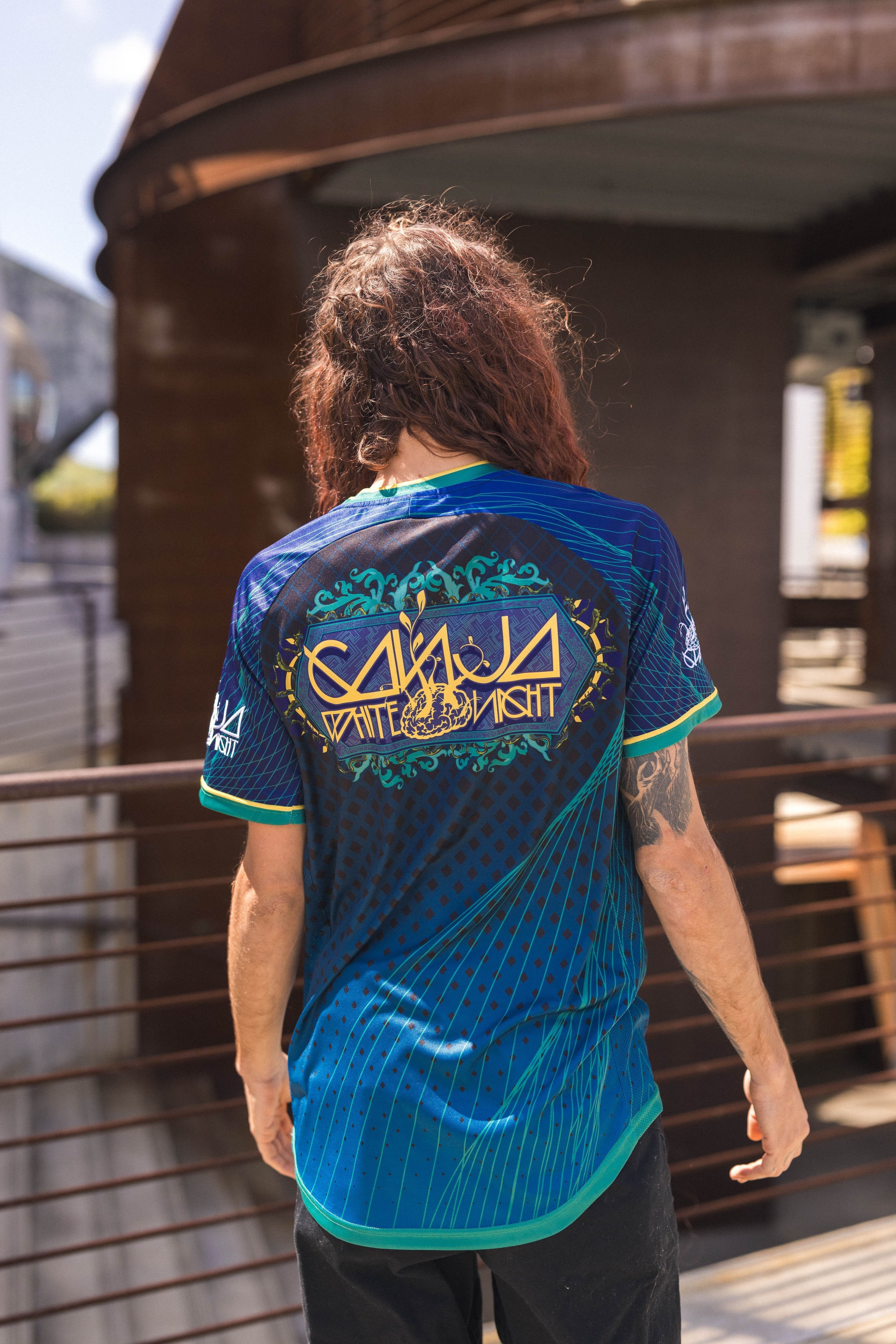 Ganja White Night Bassline 2.0 Soccer Jersey Soccer Jersey Bassline 2.0 Soccer Jersey - S