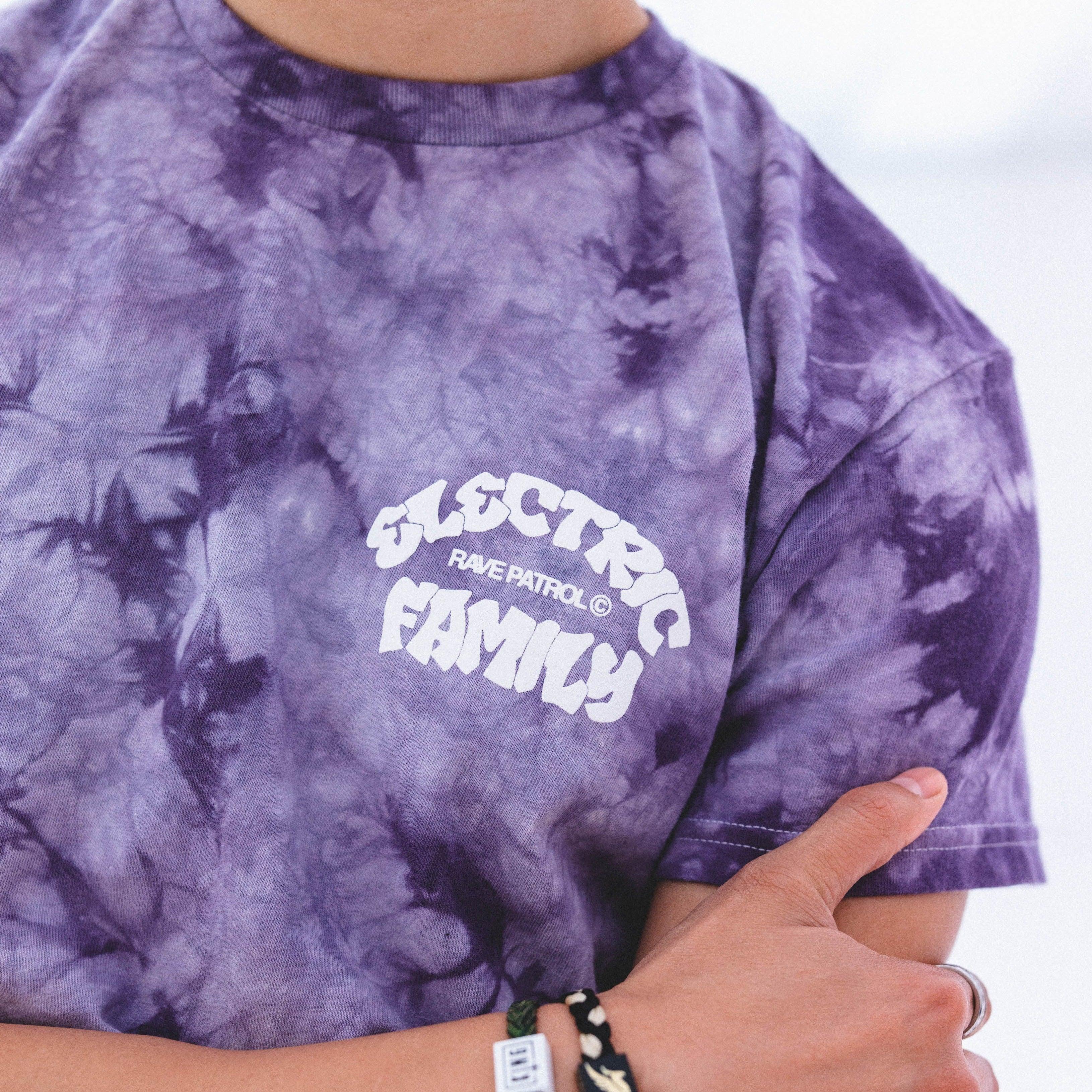 Electric Family Rave Patrol Tie Dye Tee - Tee Rave Patrol Tie Dye Tee - S