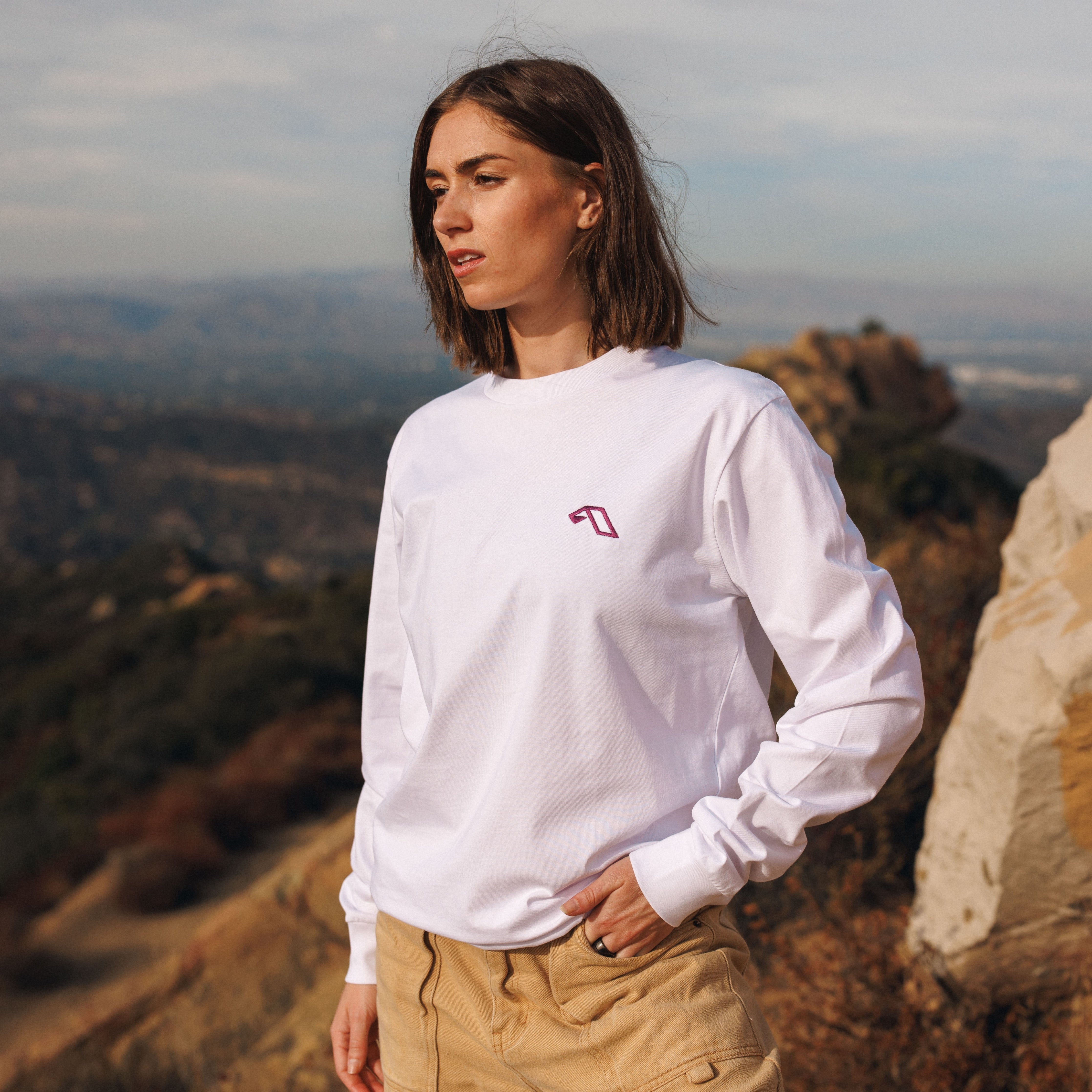 Anjunadeep Anjunadeep Open Air Long Sleeve Tee / White Long Sleeve Anjunadeep Open Air Long Sleeve Tee / White - S