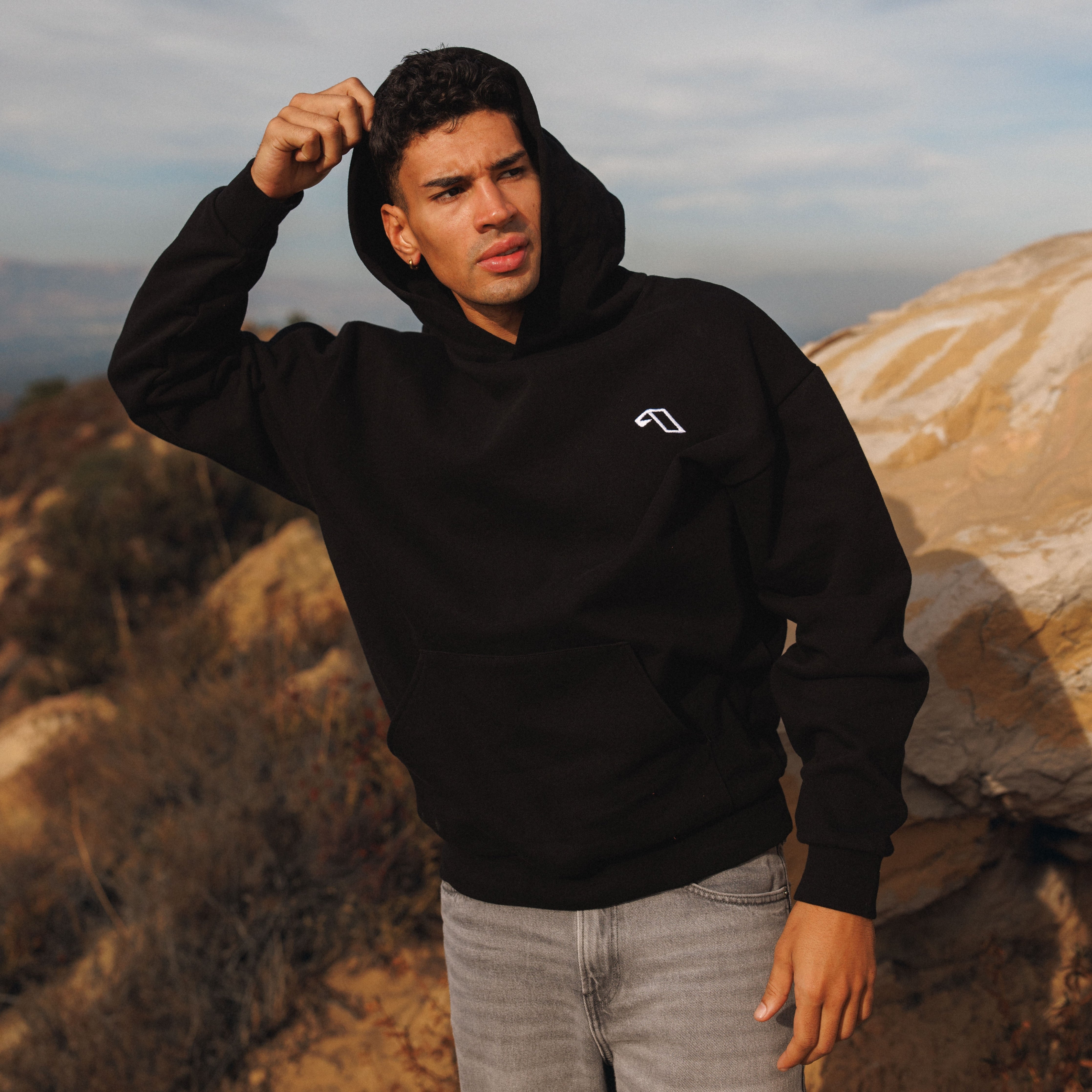 Anjunadeep Anjunadeep Open Air Hoodie / Black Hoodie Anjunadeep Open Air Hoodie / Black - S