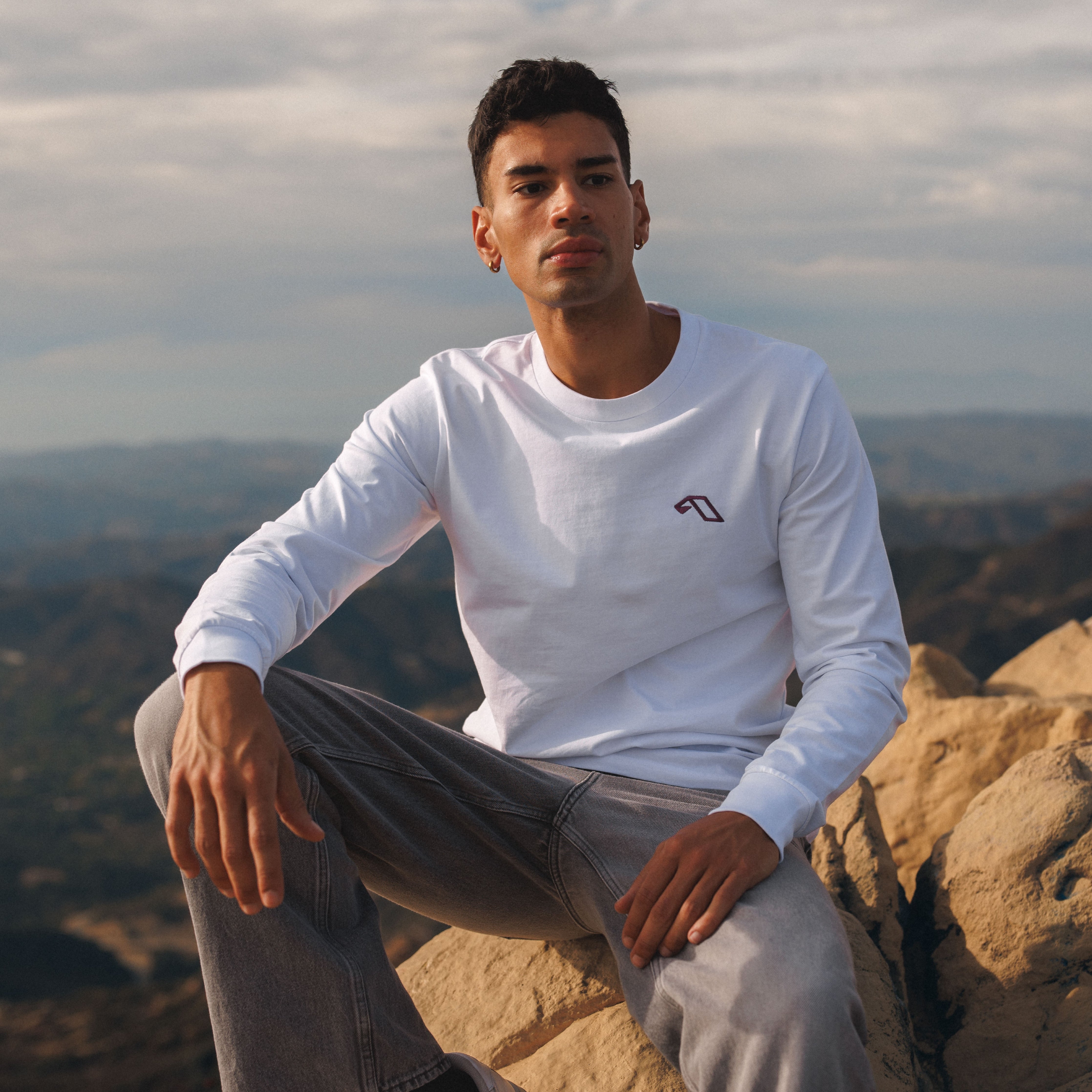 Anjunadeep Anjunadeep Open Air Long Sleeve Tee / White Long Sleeve Anjunadeep Open Air Long Sleeve Tee / White - S