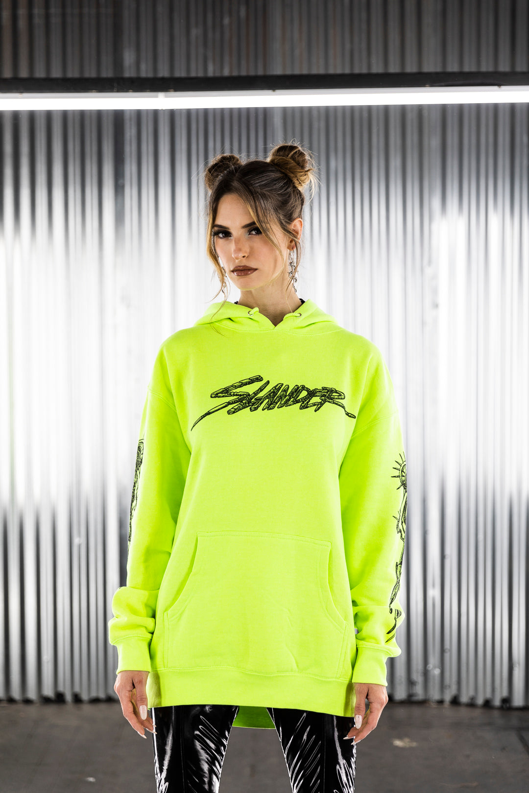 NEON MECHANICAL HOODIE (LIGHTWEIGHT) - Slander Merchandise