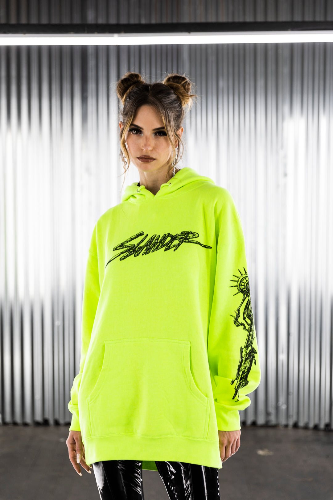 NEON MECHANICAL HOODIE (LIGHTWEIGHT) - Slander Merchandise