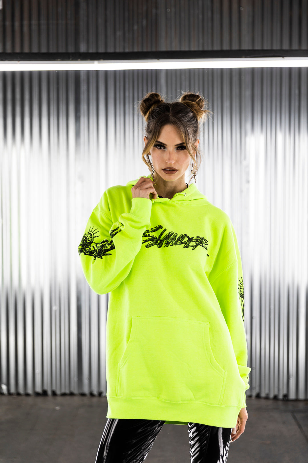 NEON MECHANICAL HOODIE (LIGHTWEIGHT) - Slander Merchandise