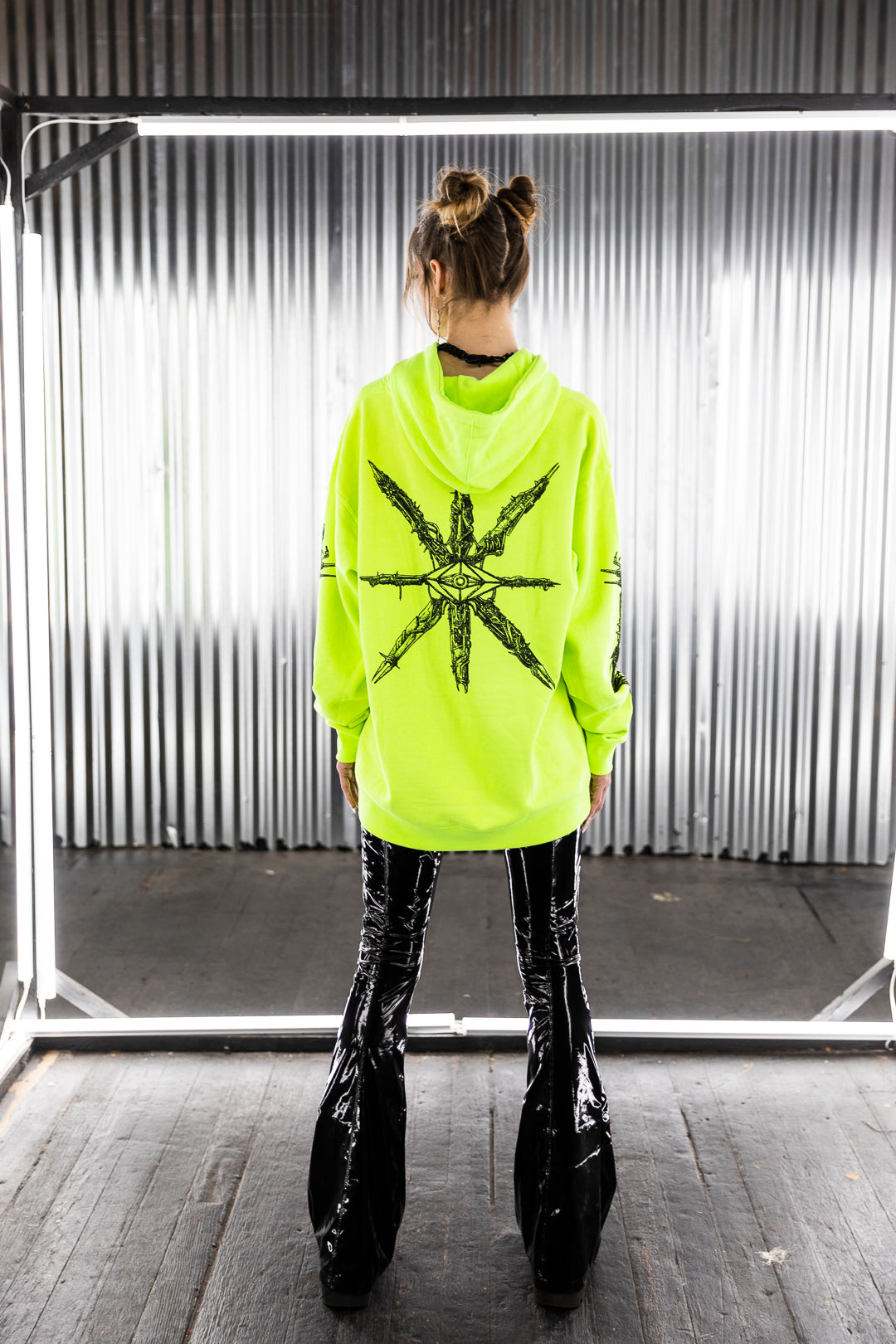 NEON MECHANICAL HOODIE (LIGHTWEIGHT) - Slander Merchandise