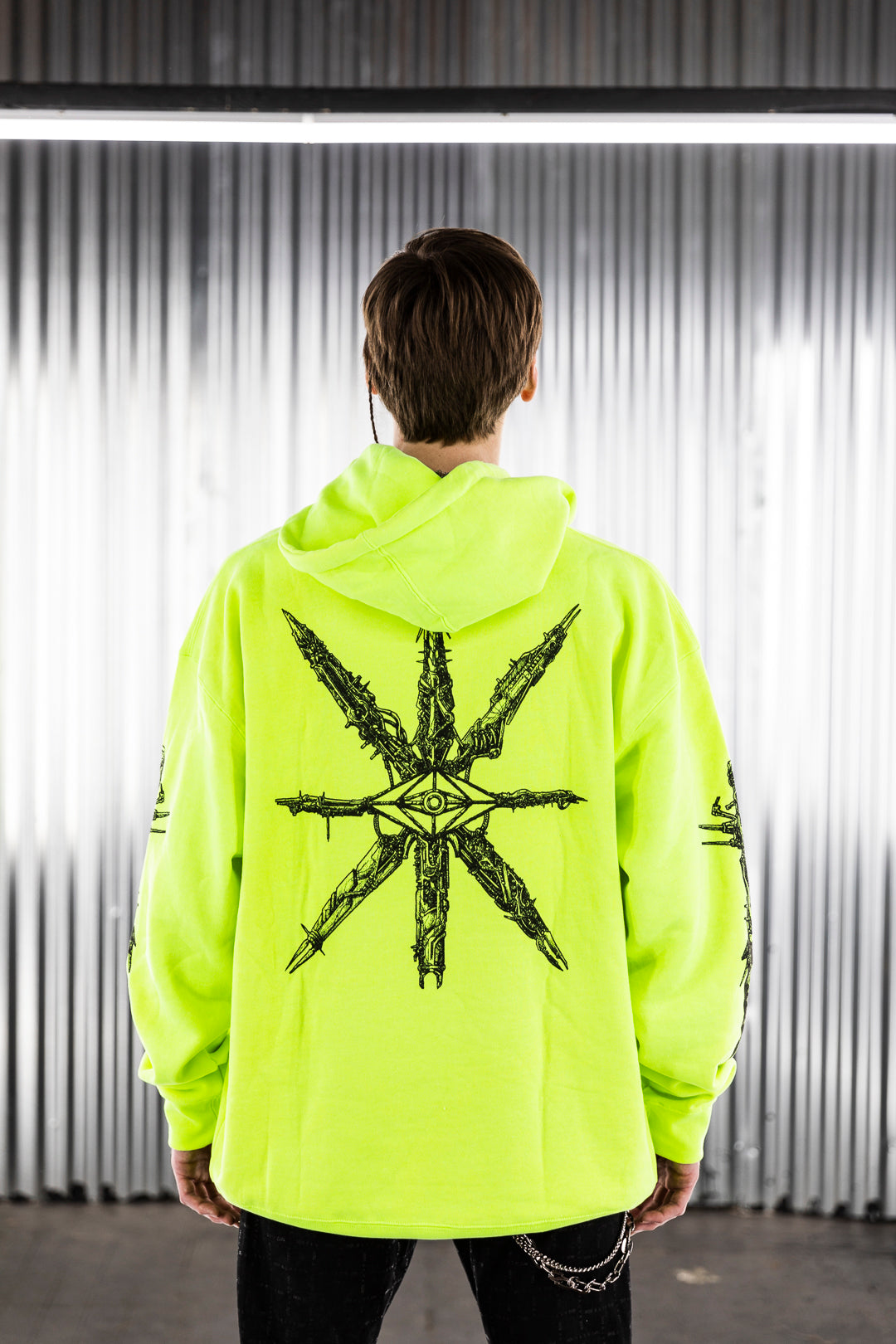 NEON MECHANICAL HOODIE (LIGHTWEIGHT) - Slander Merchandise
