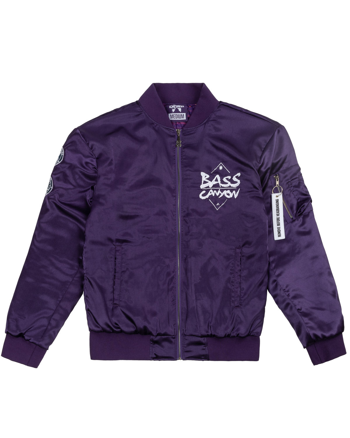 Bass Canyon Flight Jacket (Purple) - Excision