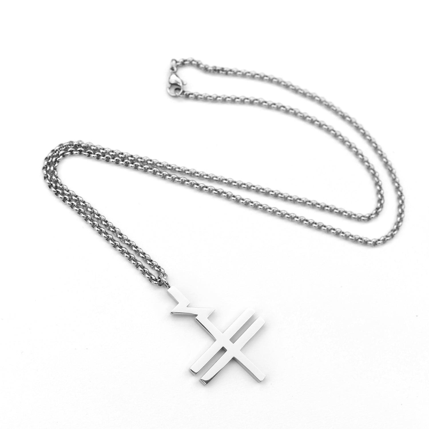 BTSM - Silver Community Cross Necklace with Custom Case