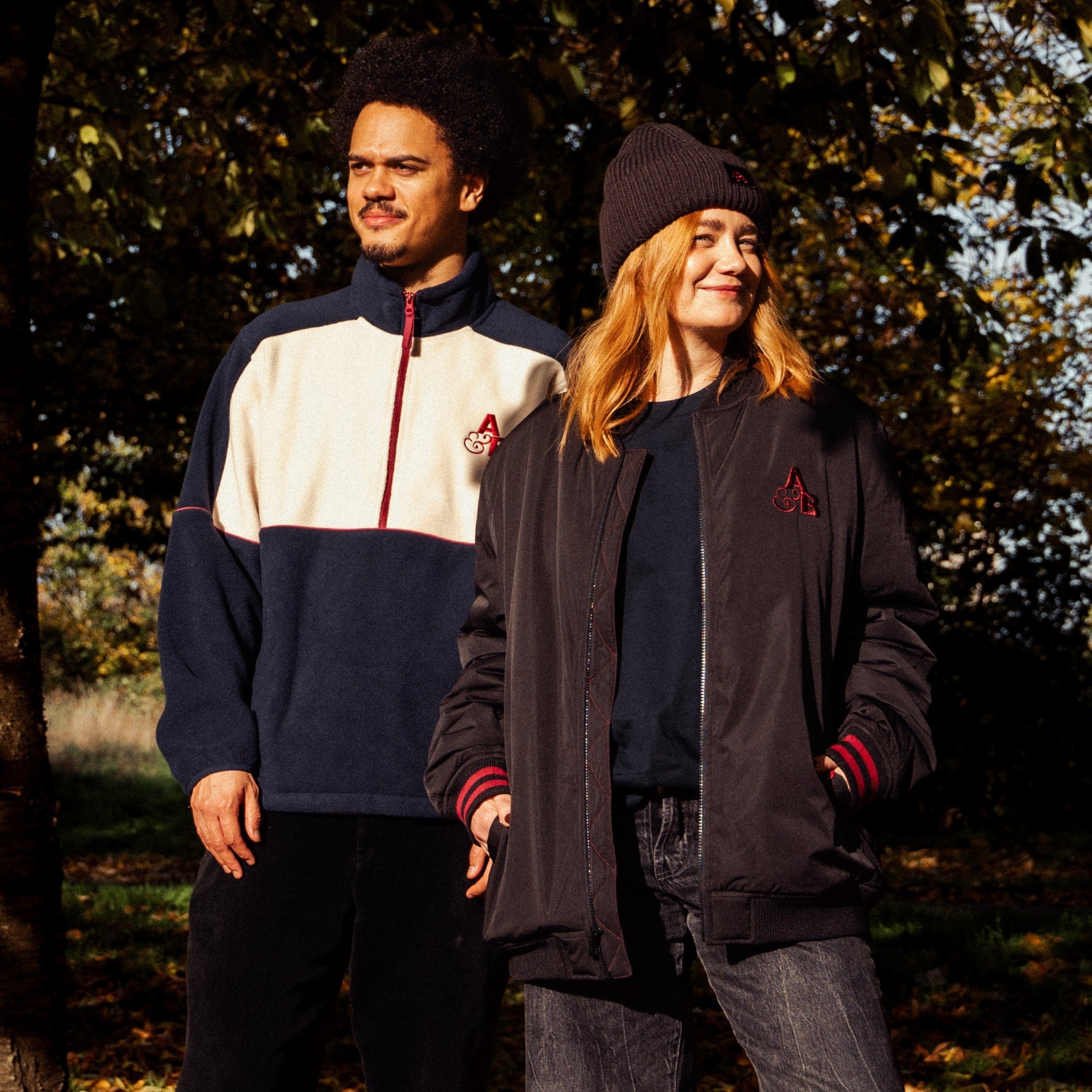 Above & Beyond Above & Beyond Bomber Jacket / Black & Maroon Bomber Jacket Above & Beyond Bomber Jacket / Black & Maroon - S