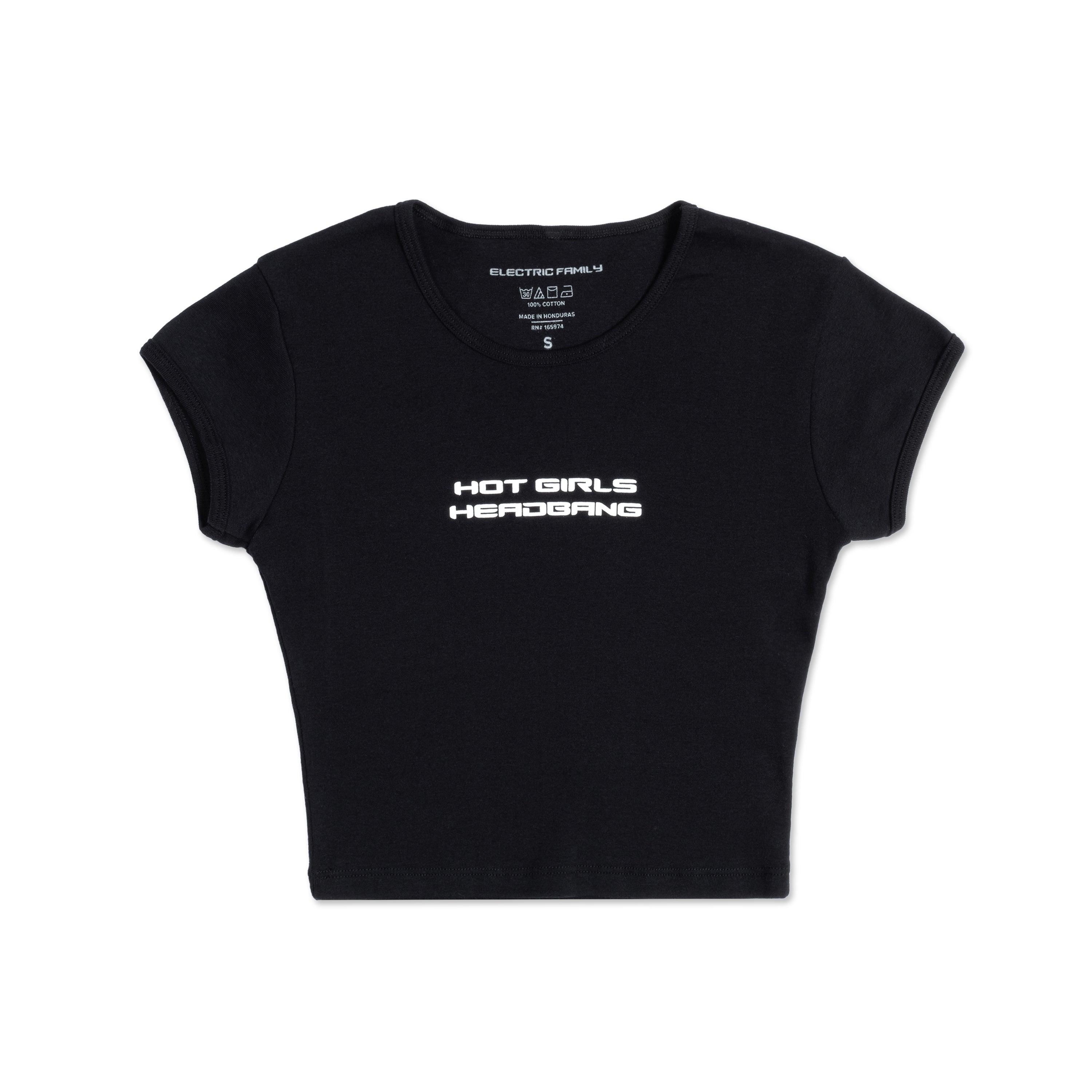 Electric Family Headbangers Baby Tee - Crop Tee Headbangers Baby Tee - XS