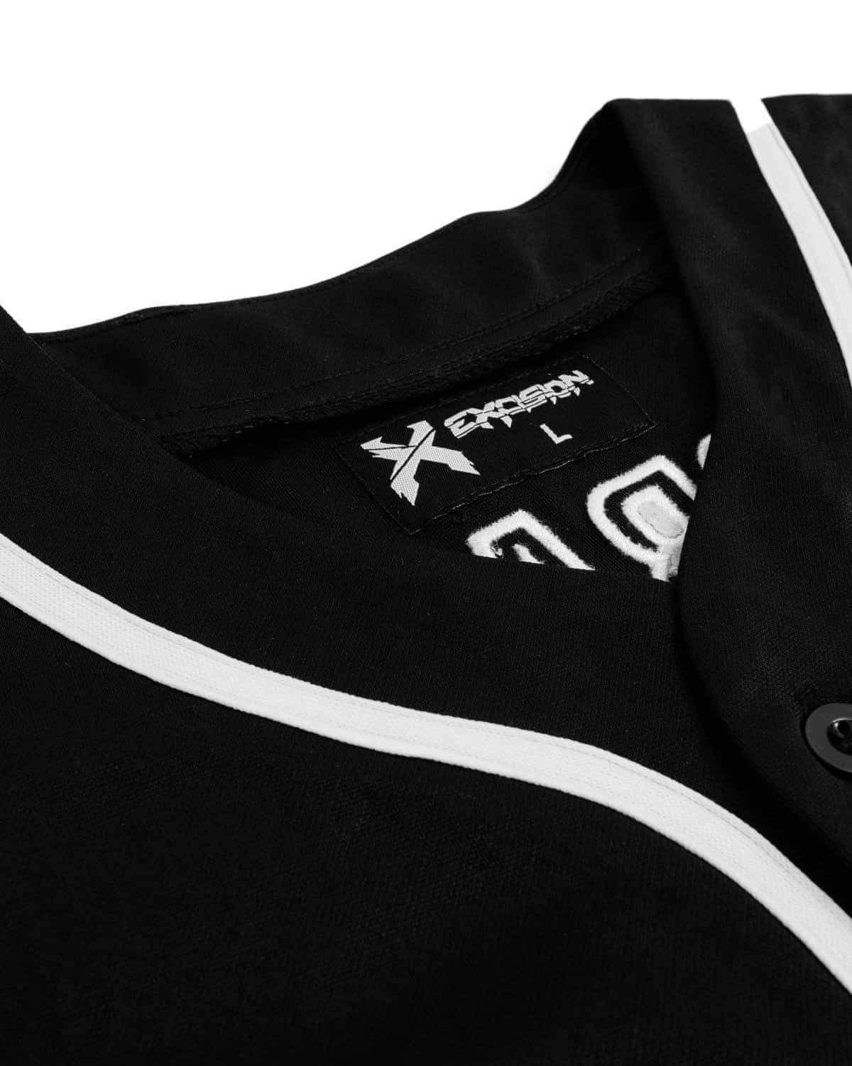 Excision Baseball Jersey (Black/White) - Excision