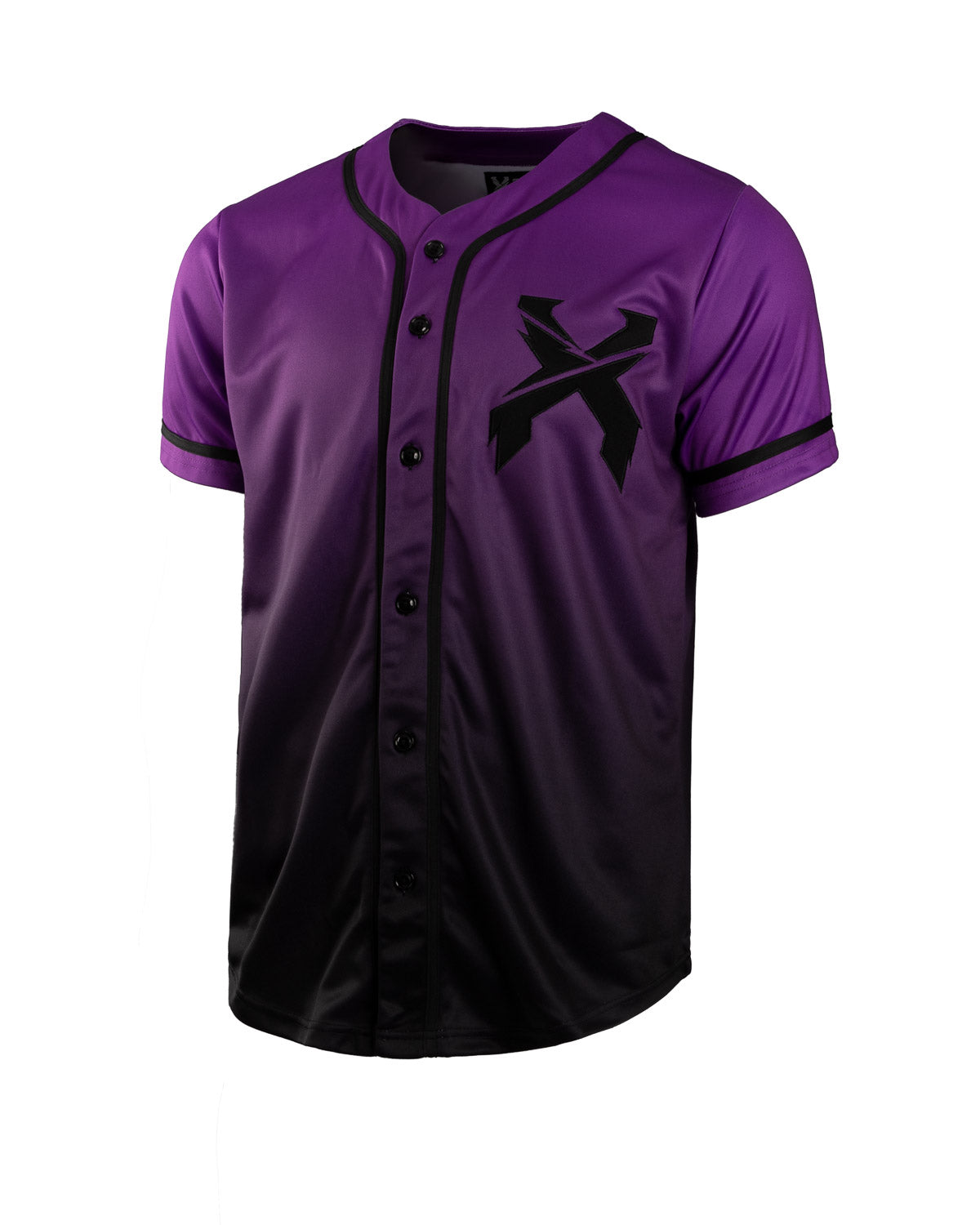 Headbanger Baseball Jersey (Purple/Black Gradient) - Excision