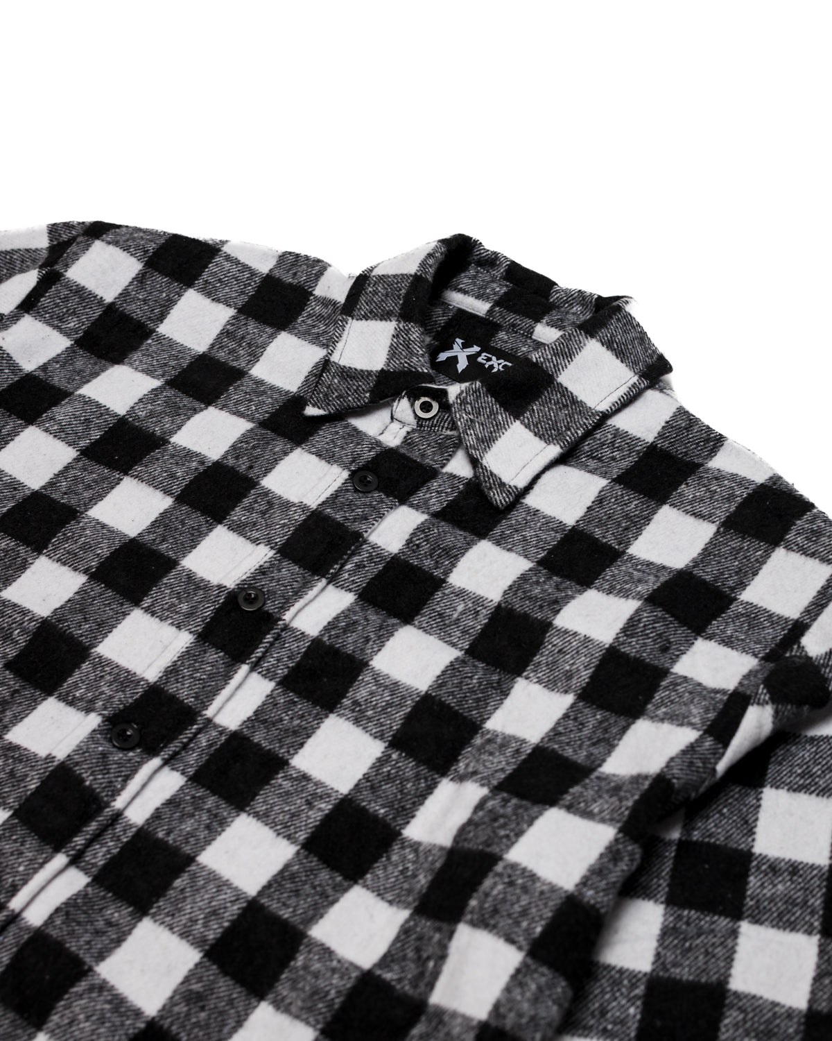 Excision Embroidered Flannel (Black/White) - Excision