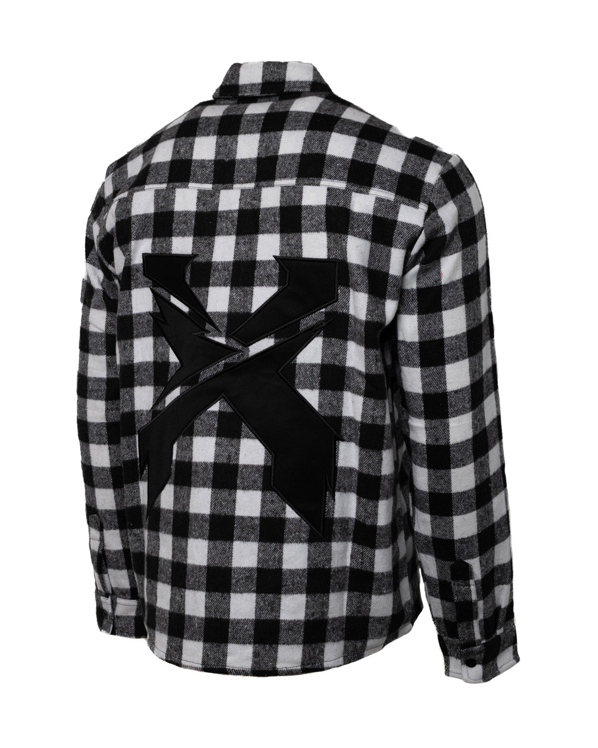 Excision Embroidered Flannel (Black/White) - Excision