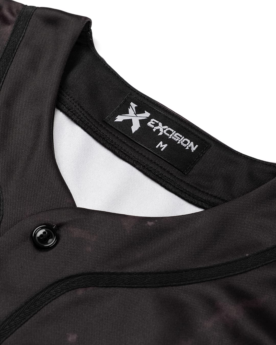 Headbanger Tie Dye Baseball Jersey (Black) - Excision