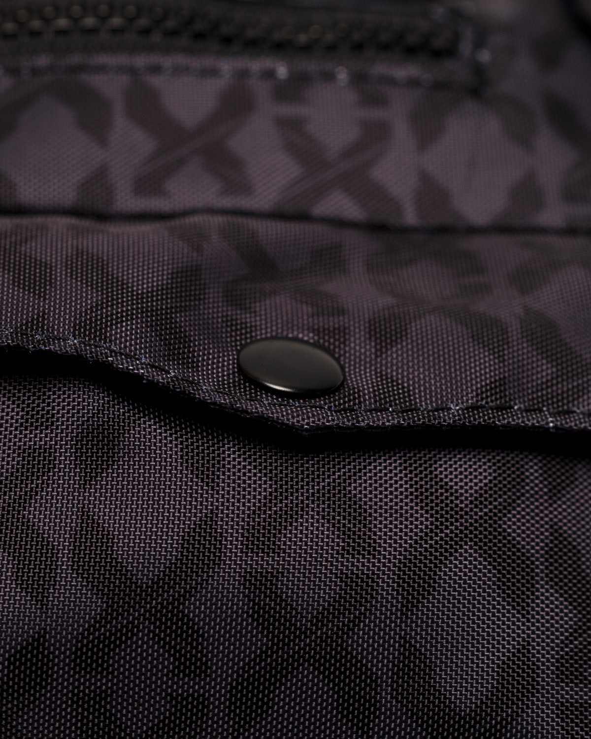 Sliced Logo All-Over Waist Bag (Black/Black) - Excision