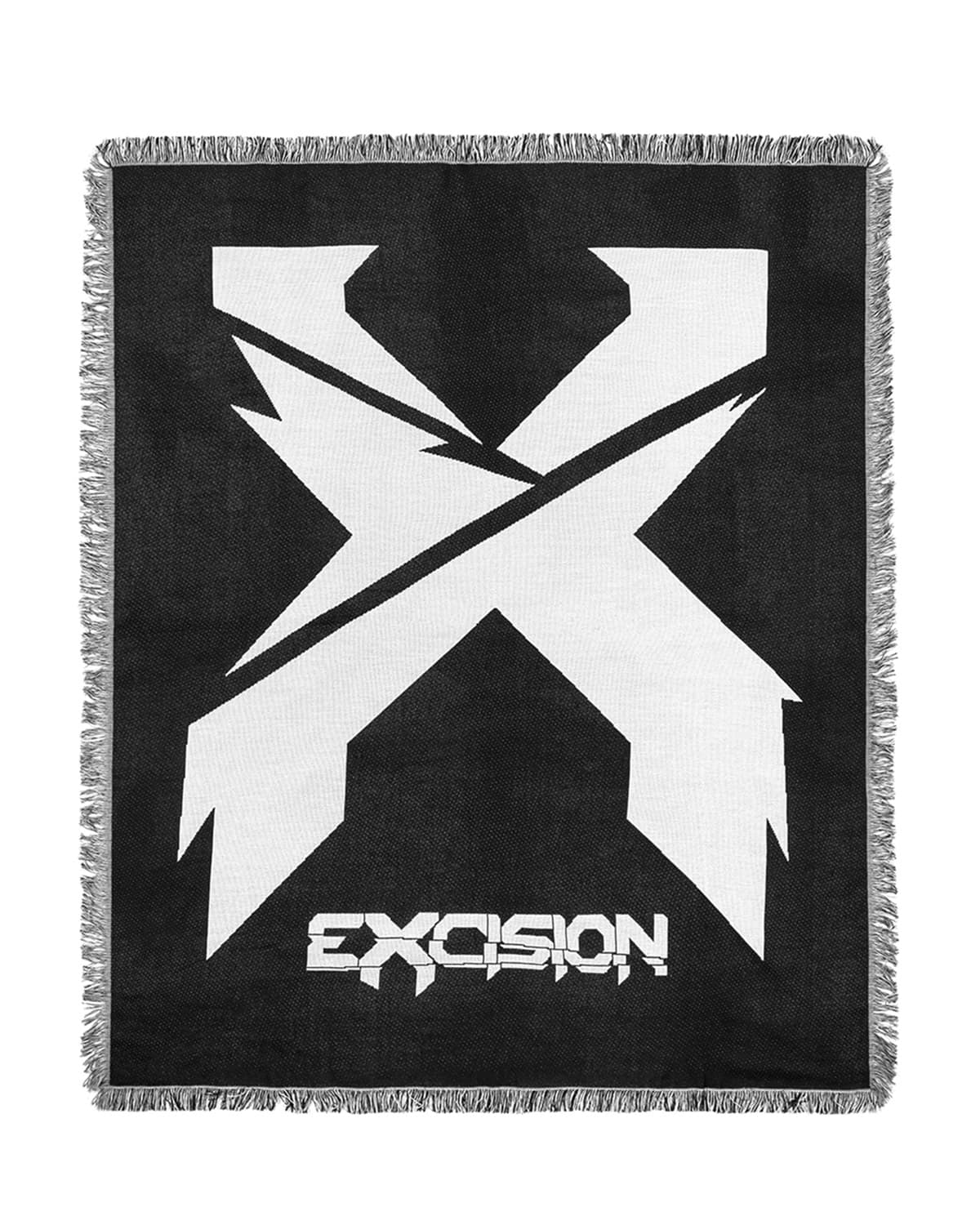 Sliced Logo Woven Blanket (Black/White) - Excision
