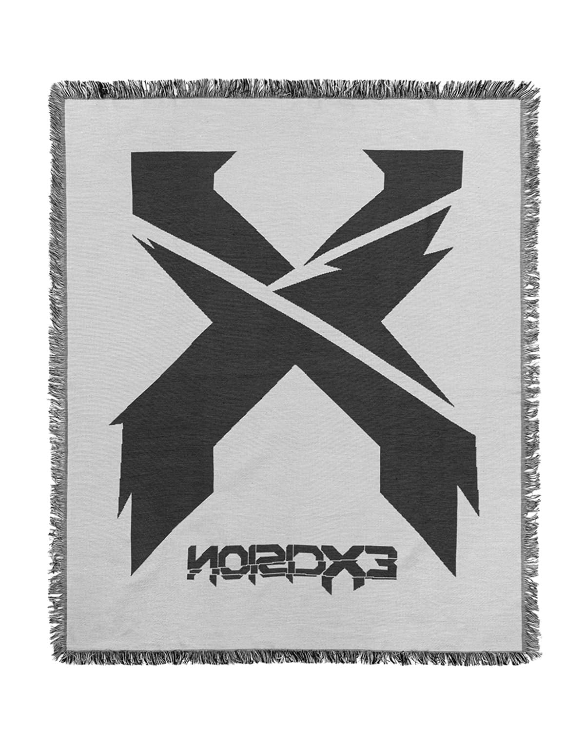 Sliced Logo Woven Blanket (Black/White) - Excision