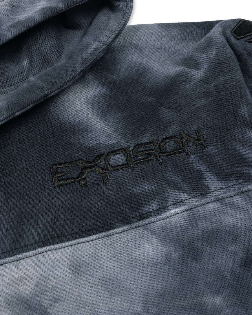 Black Tie Dye Lacer Hoodie - Excision