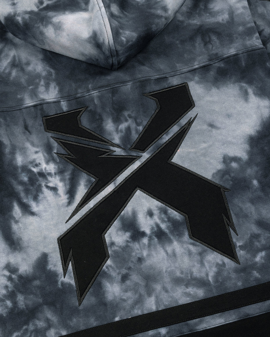 Black Tie Dye Lacer Hoodie - Excision