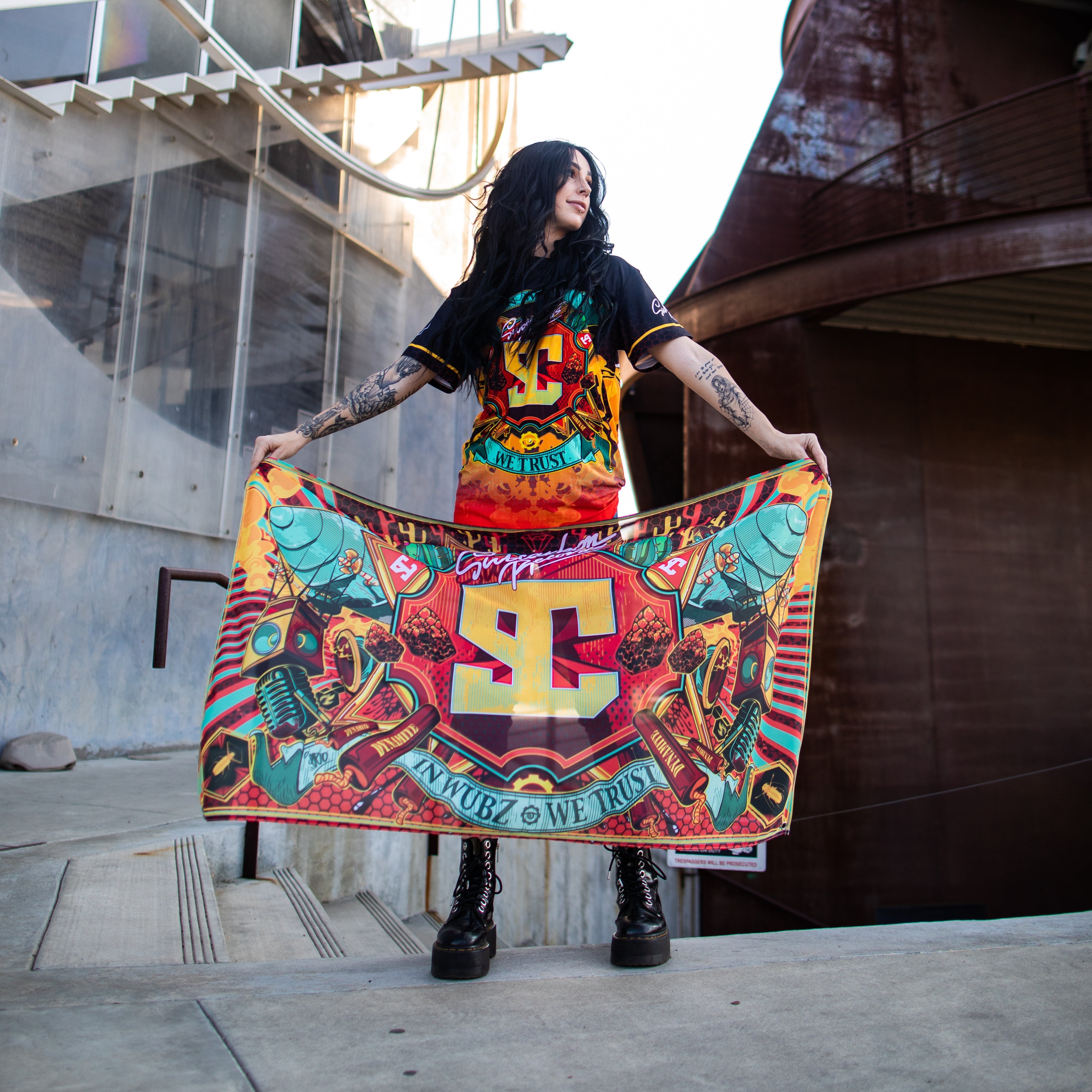 Ganja White Night Sublimated Flag Flag Sublimated Flag - Default Title