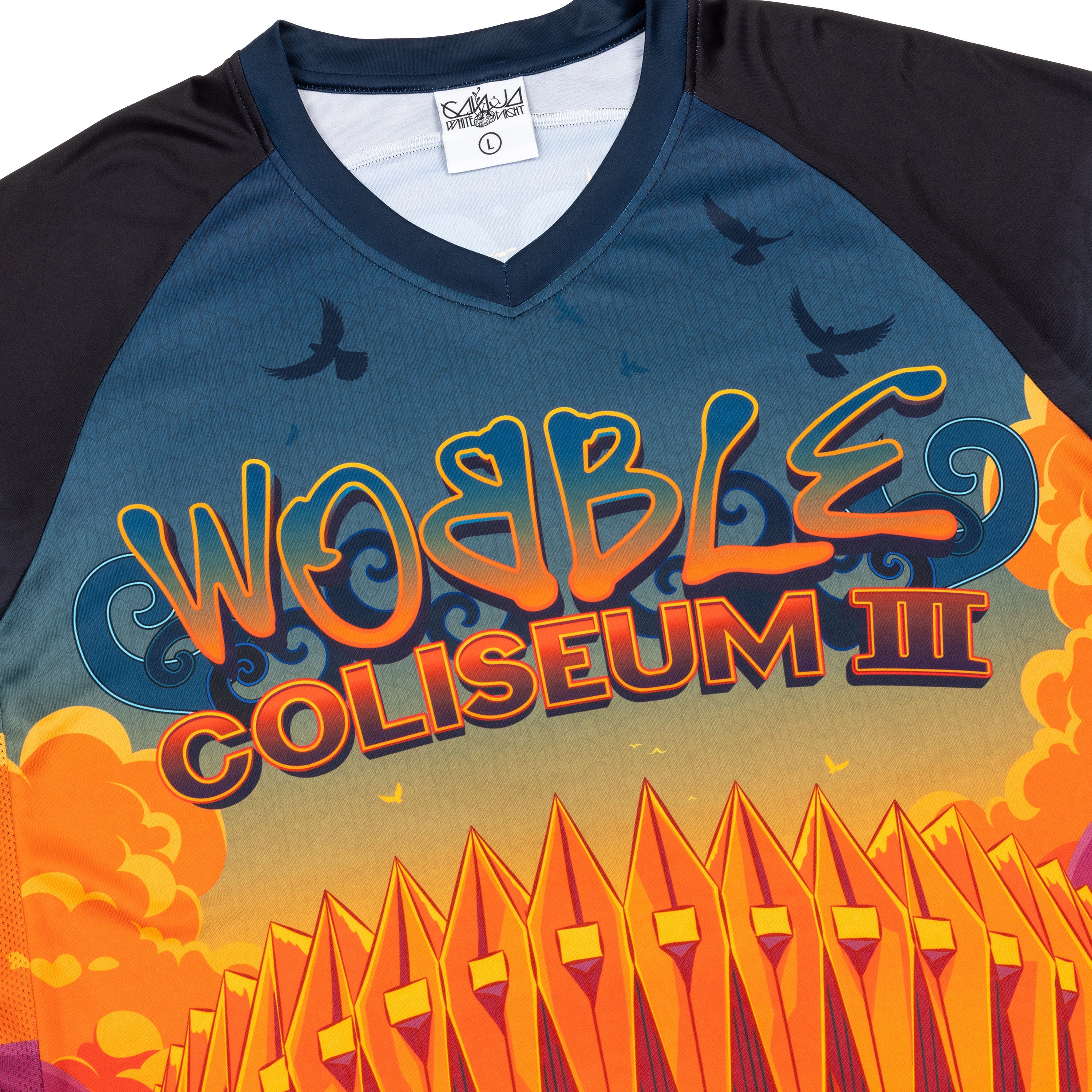 Ganja White Night Wobble Coliseum III Soccer Jersey Soccer Jersey Wobble Coliseum III Soccer Jersey - S