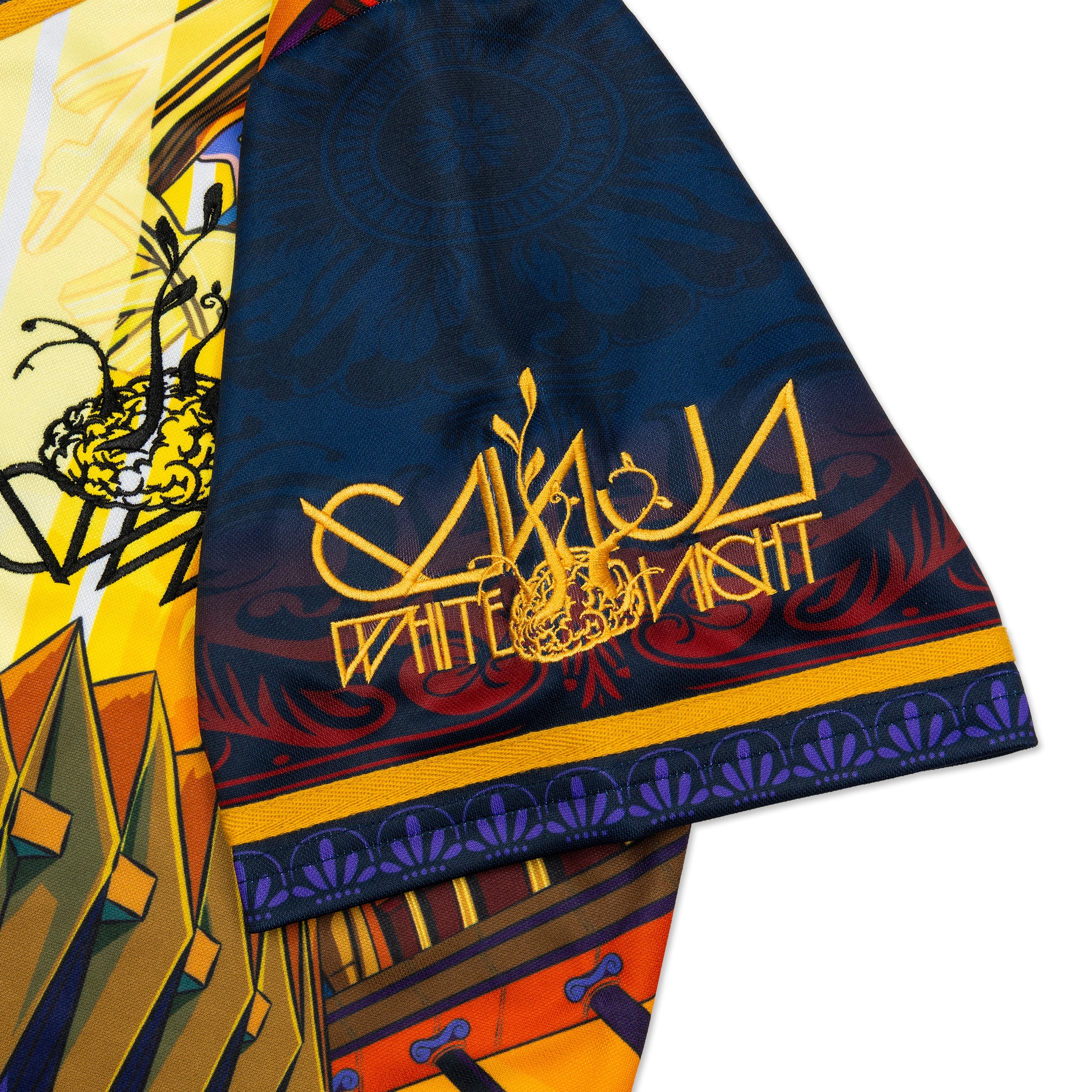 Ganja White Night Wobble Coliseum III Baseball Jersey Baseball Jersey Wobble Coliseum III Baseball Jersey - S