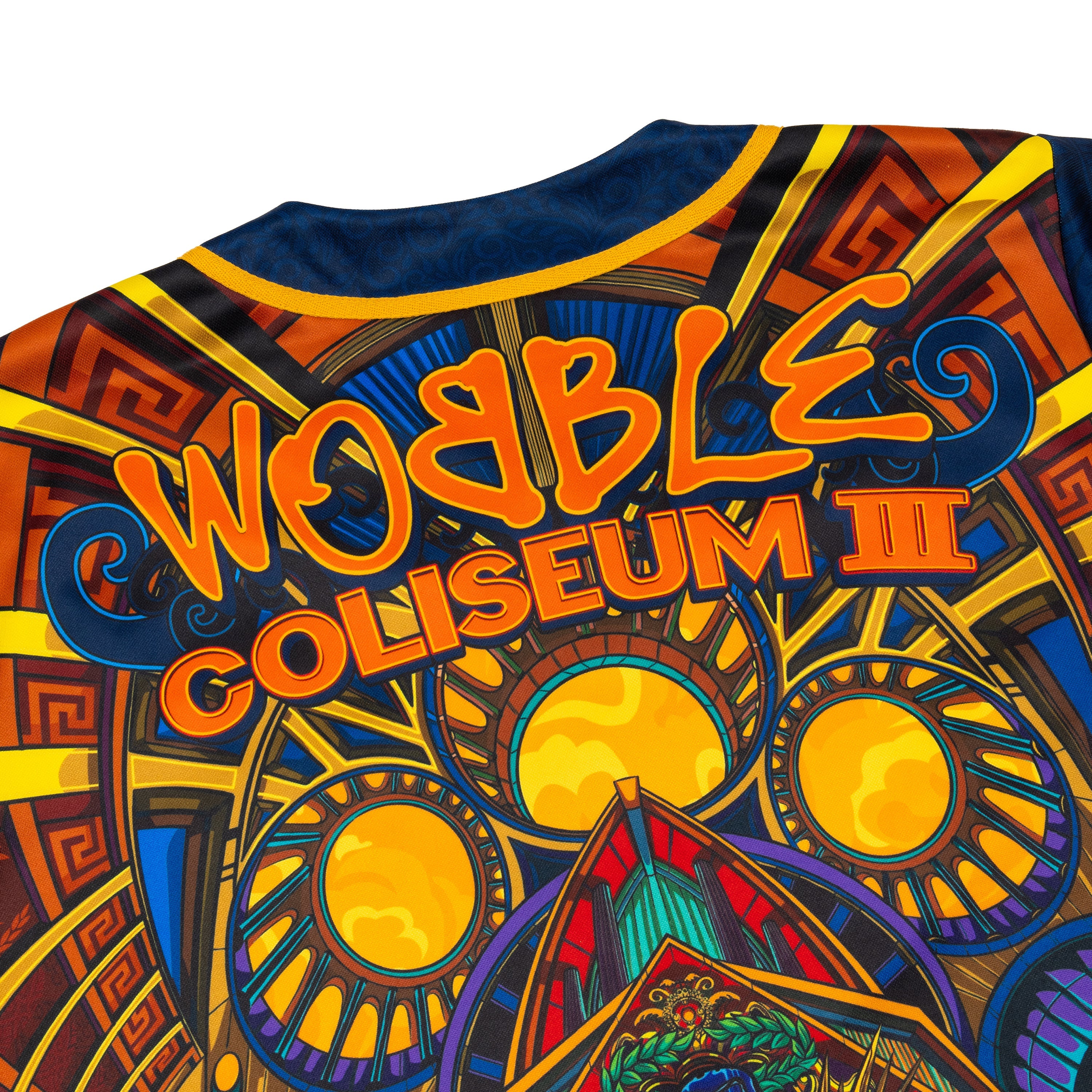 Ganja White Night Wobble Coliseum III Baseball Jersey Baseball Jersey Wobble Coliseum III Baseball Jersey - S