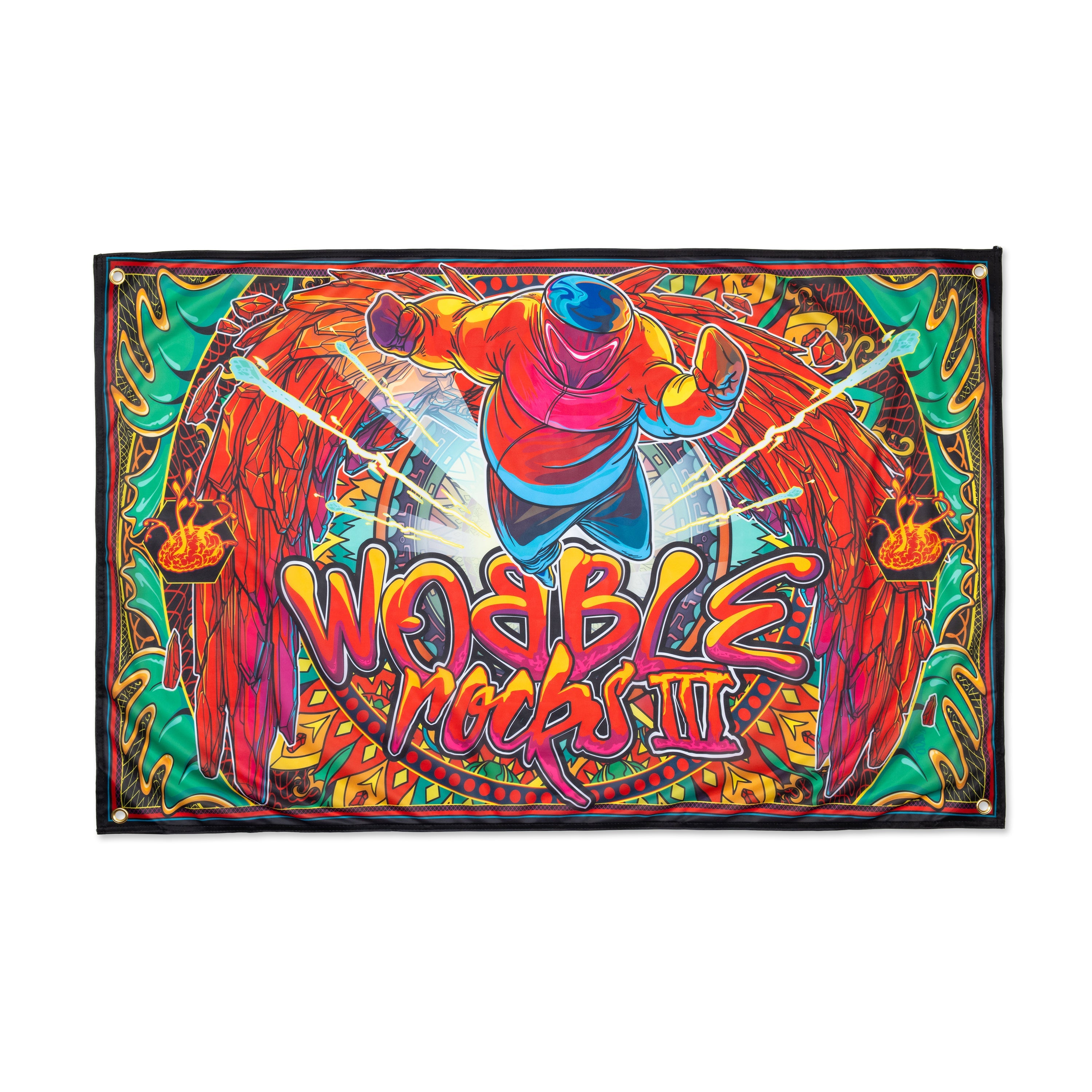 Ganja White Night Wobble Rocks III Flag Flag Wobble Rocks III Flag - Default Title