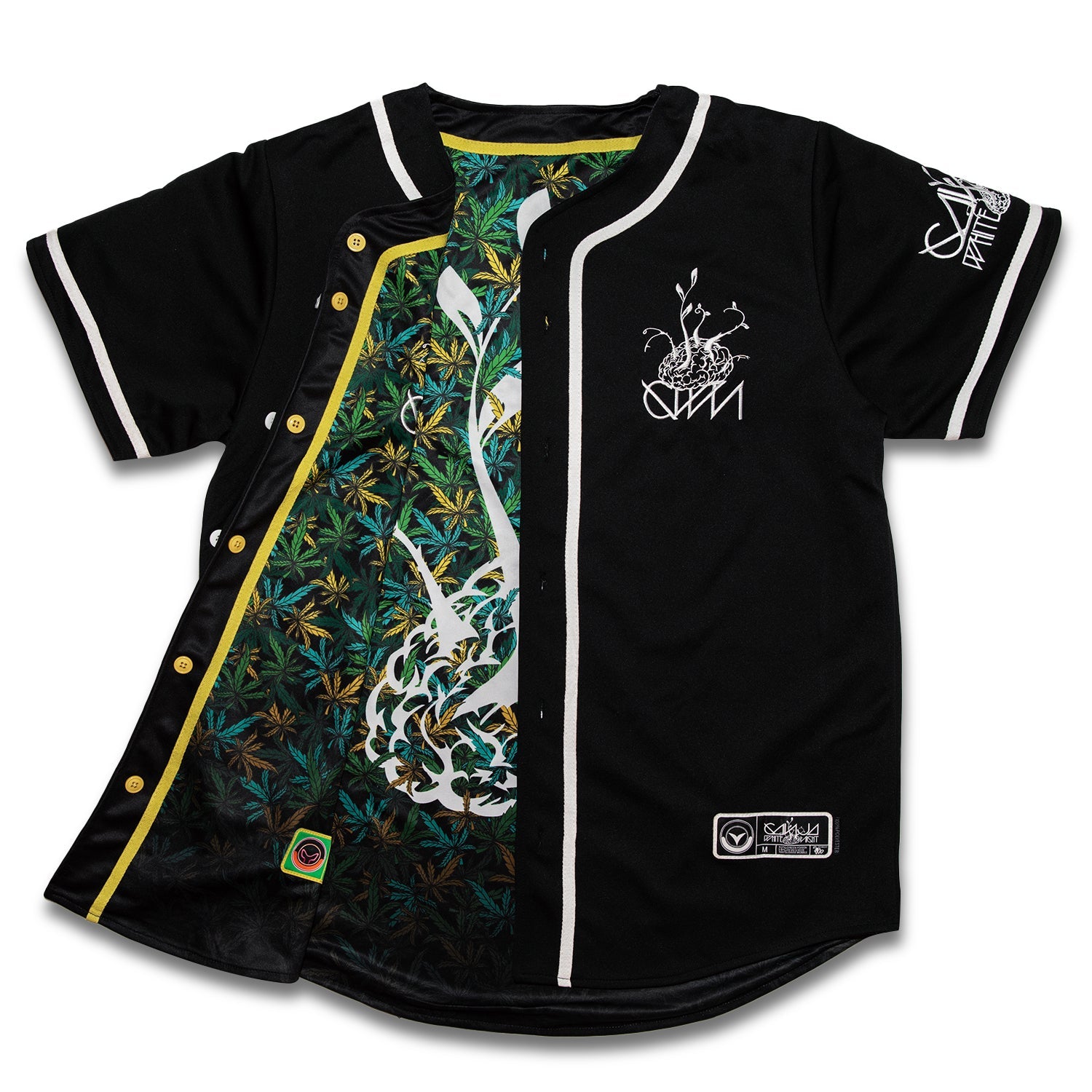 Reversible Jersey - Baseball Jersey - Ganja White Night