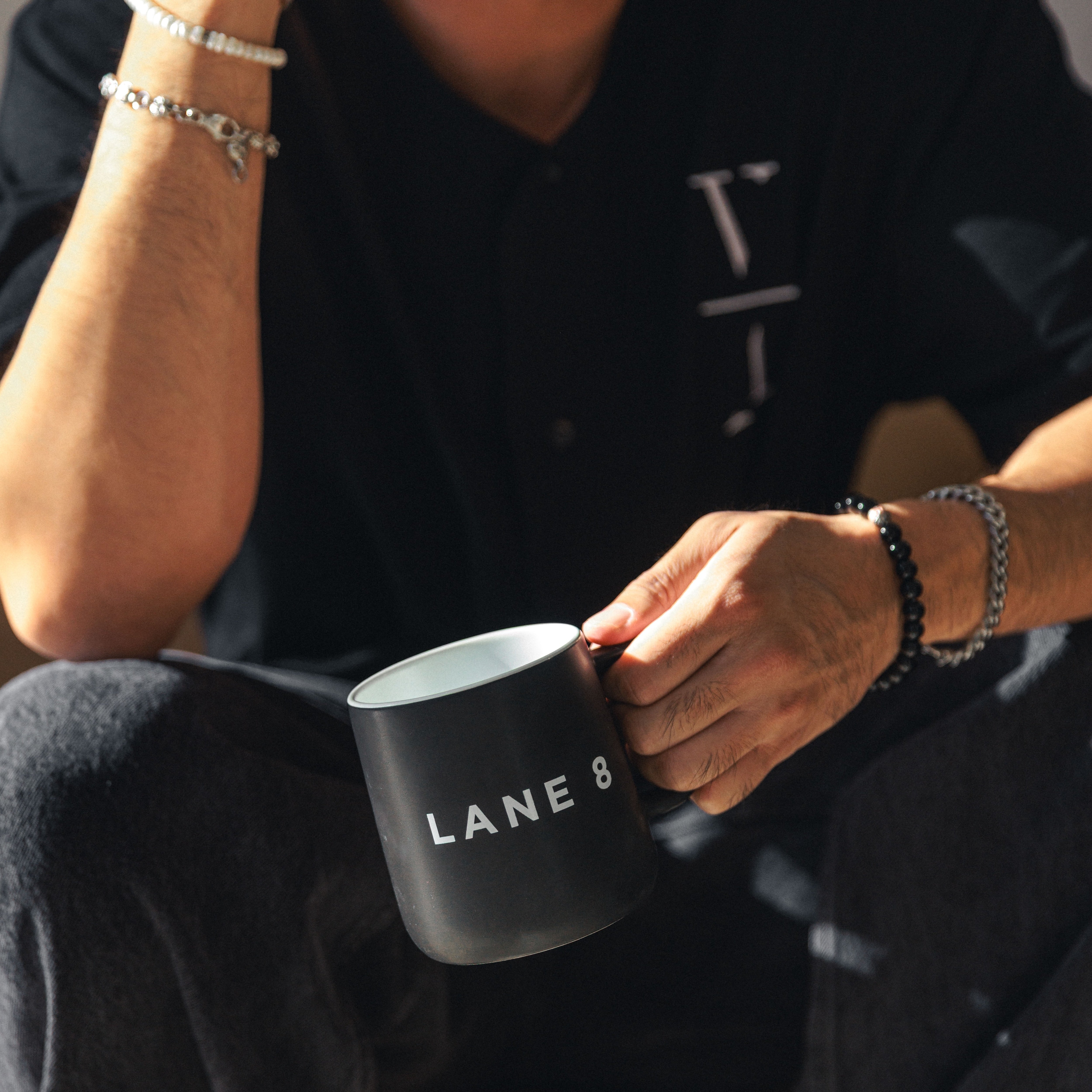 Lane 8 Core Black Mug