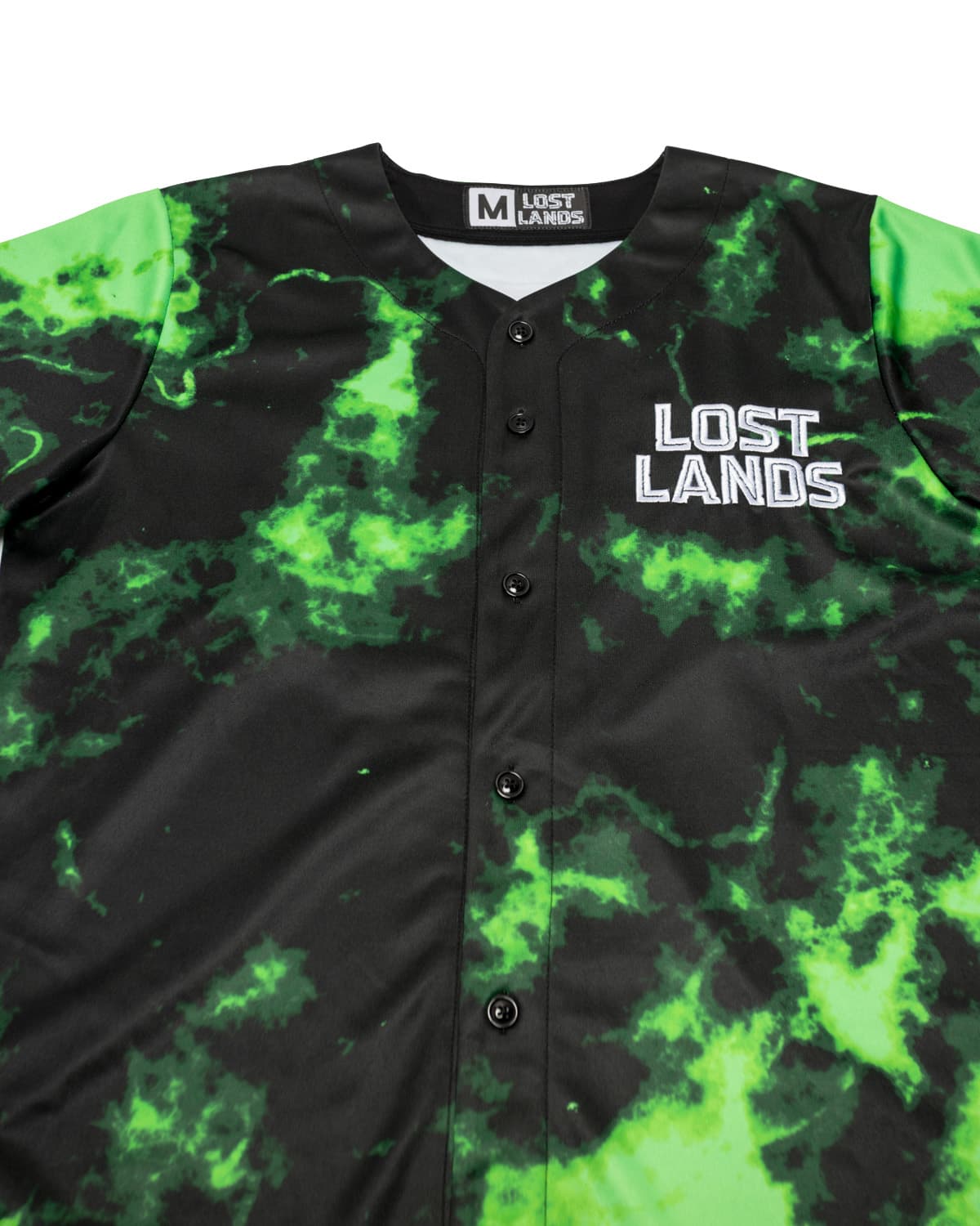 Lost Lands Tie Dye Baseball Jersey (Green) - Excision