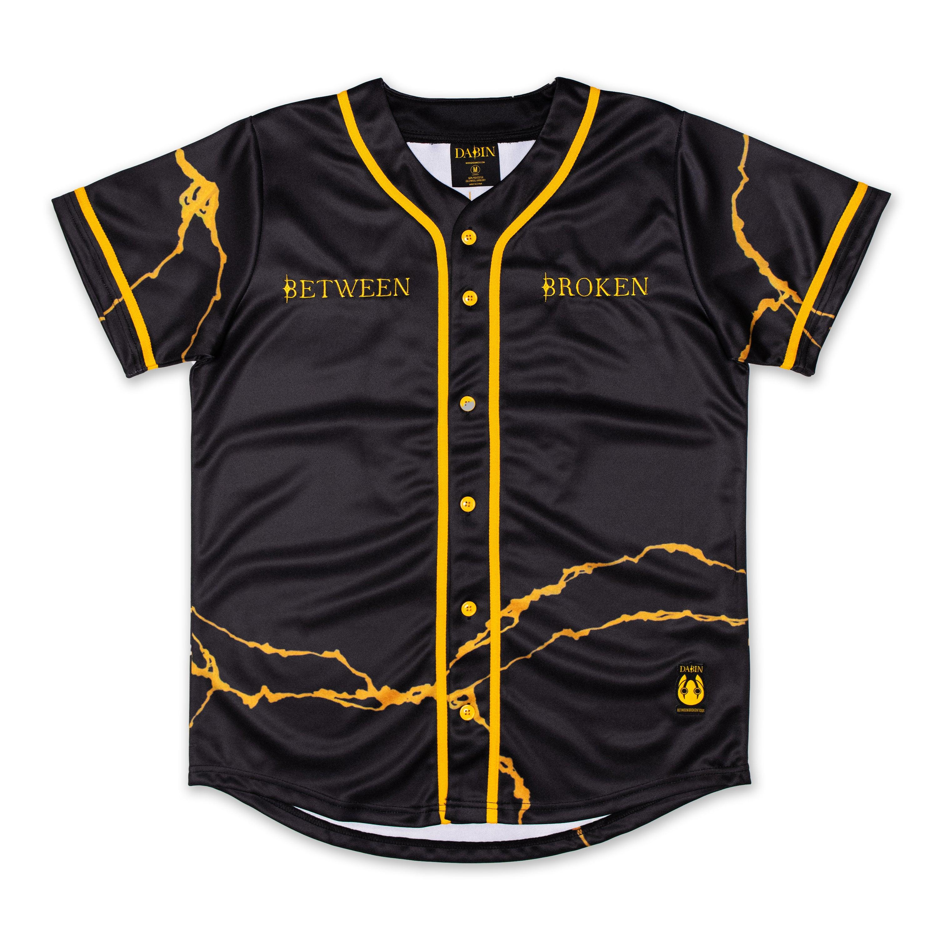 Dabin - Between Broken Glyph Mask Baseball Jersey