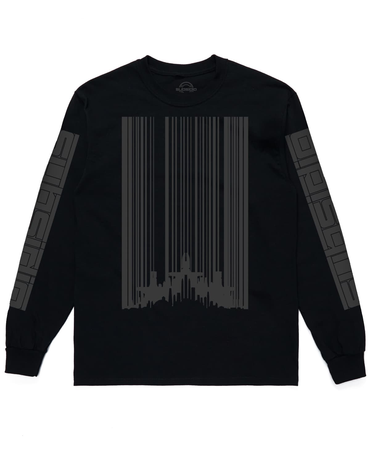 Barcode Skyline Long Sleeve Tee (Black) - Excision