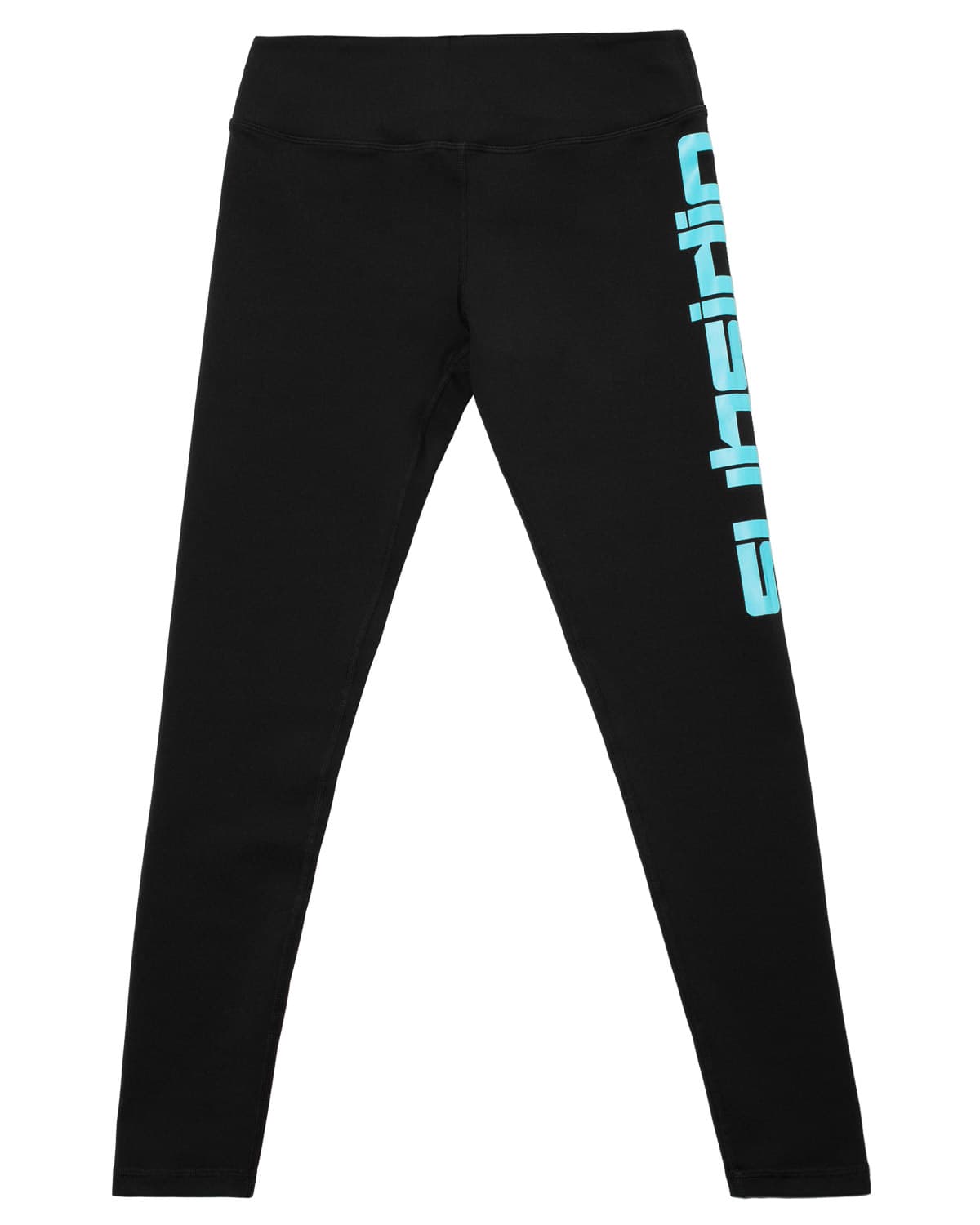Subsidia Mid Waist Leggings (Black/Turquoise) - Excision