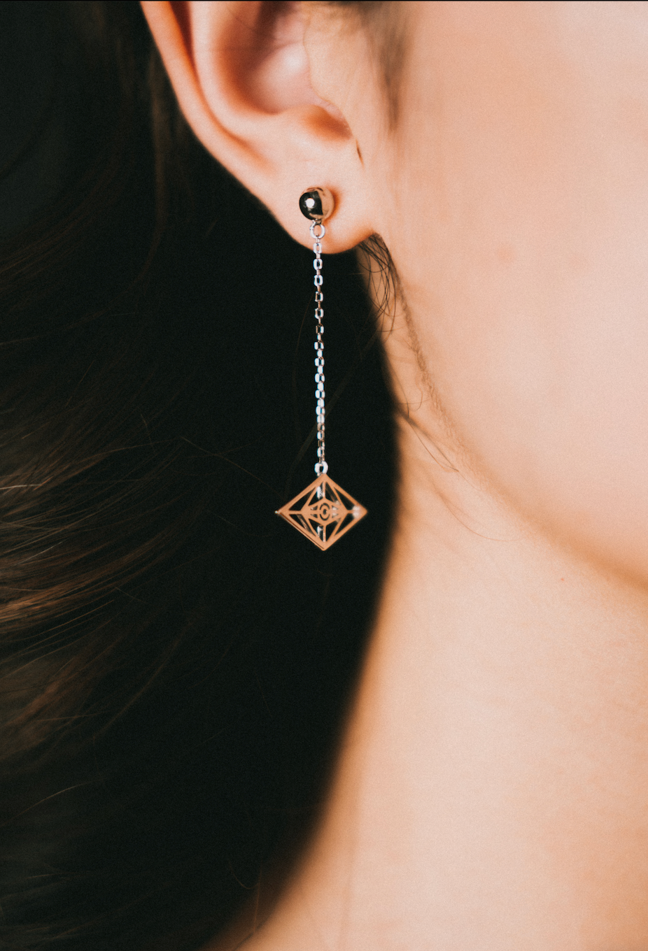 EYE CHAIN EARRINGS - Slander Merchandise