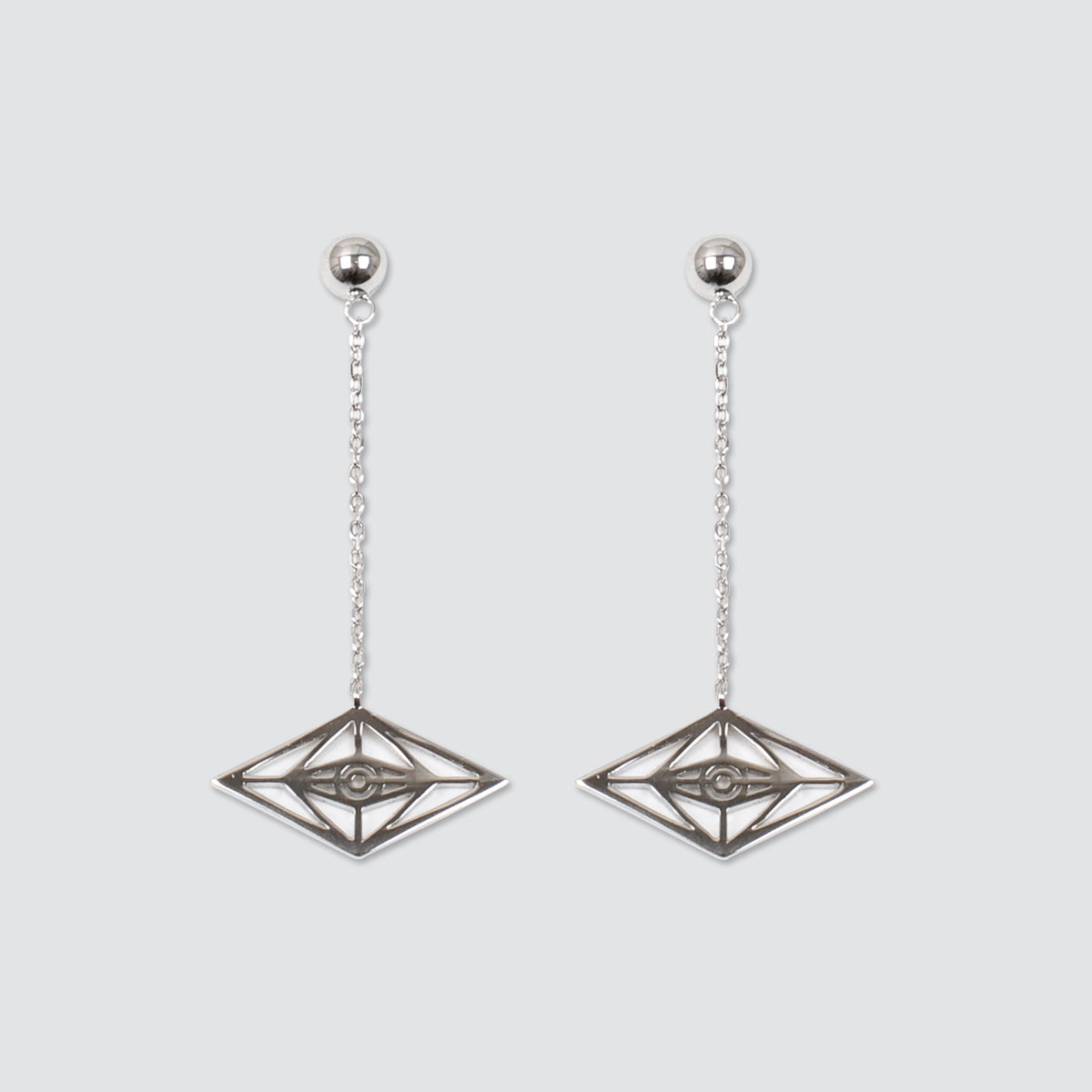 EYE CHAIN EARRINGS - Slander Merchandise