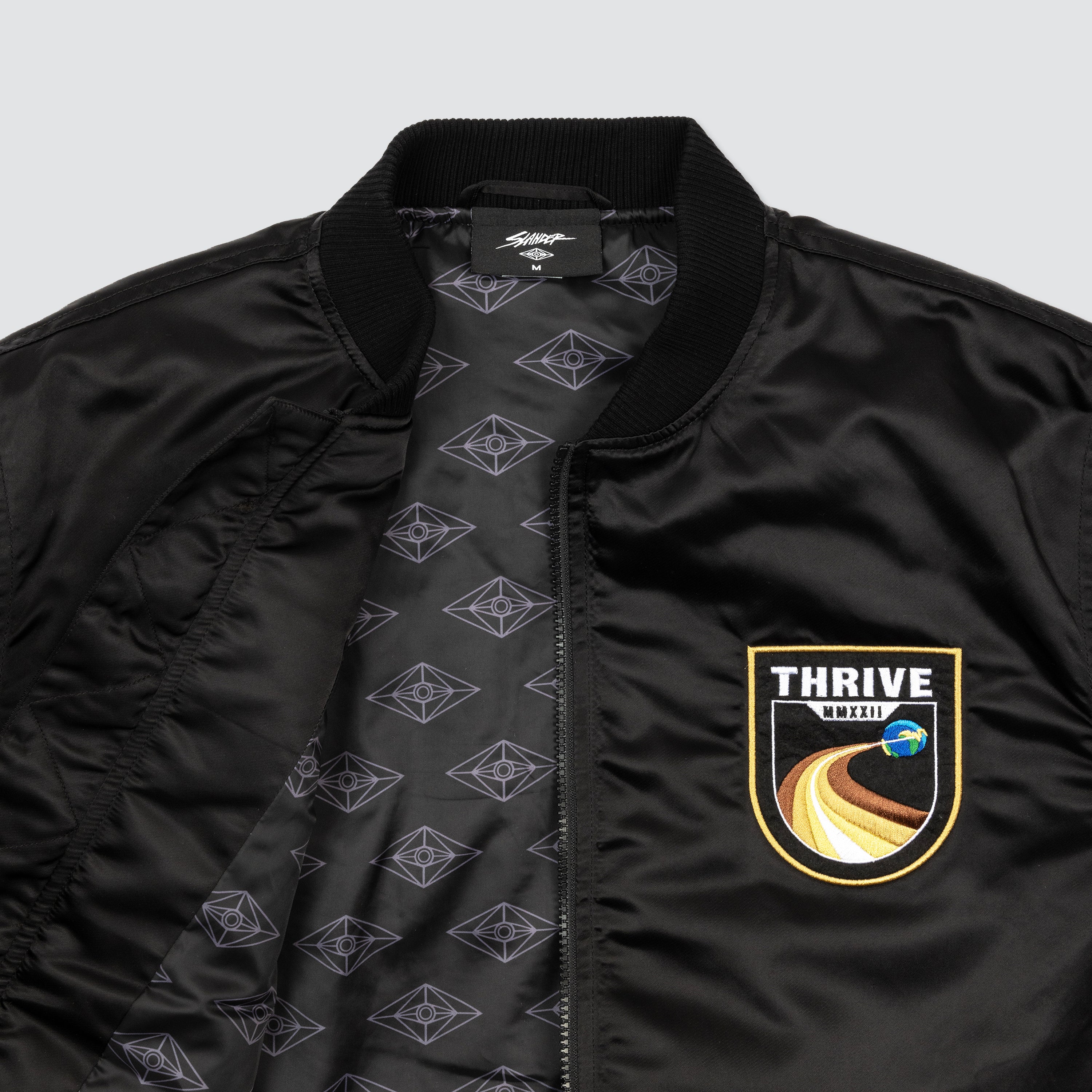 THRIVE BOMBER JACKET - Slander Merchandise